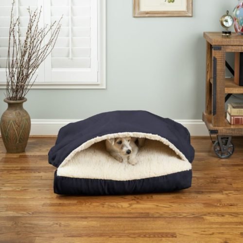 Cozy Cave Square Dog Bed - Soft & Warm Pet Bed for Small to Medium Dogs - Multiple Colors Available - Perfect for Indoor Use & Crate Training