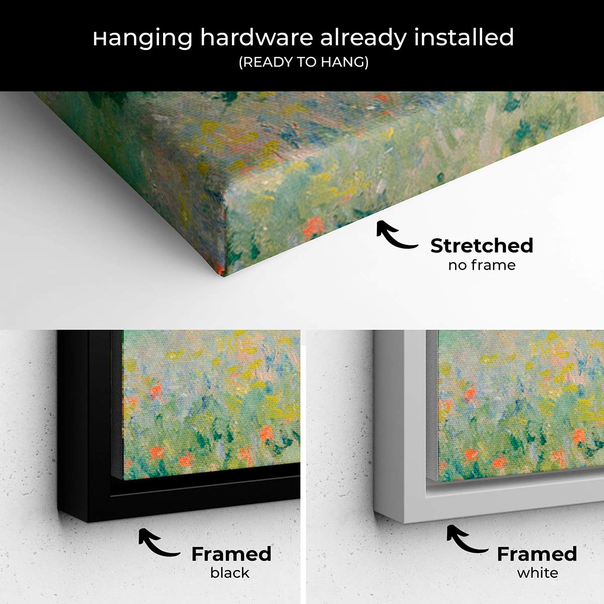 Green Country Wall Art Canvas 7423 - Modern Landscape Painting for Living Room, Bedroom & Office Decor - Perfect for Home & Office Interior Design
