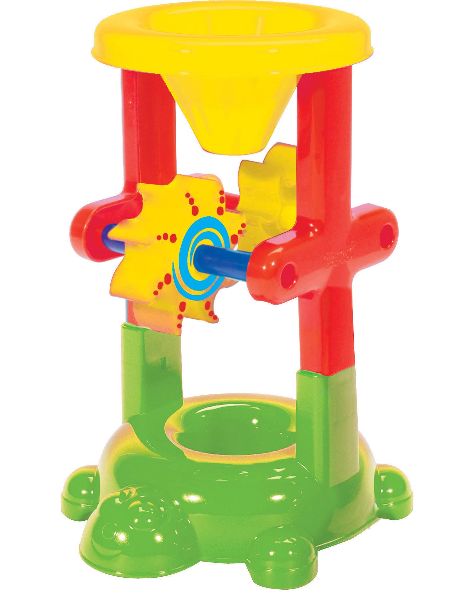 Gowi Toys 559-46 Turtle Sand and Water Mill - Fun Outdoor Play Toy for Kids Beach & Backyard Water Activities