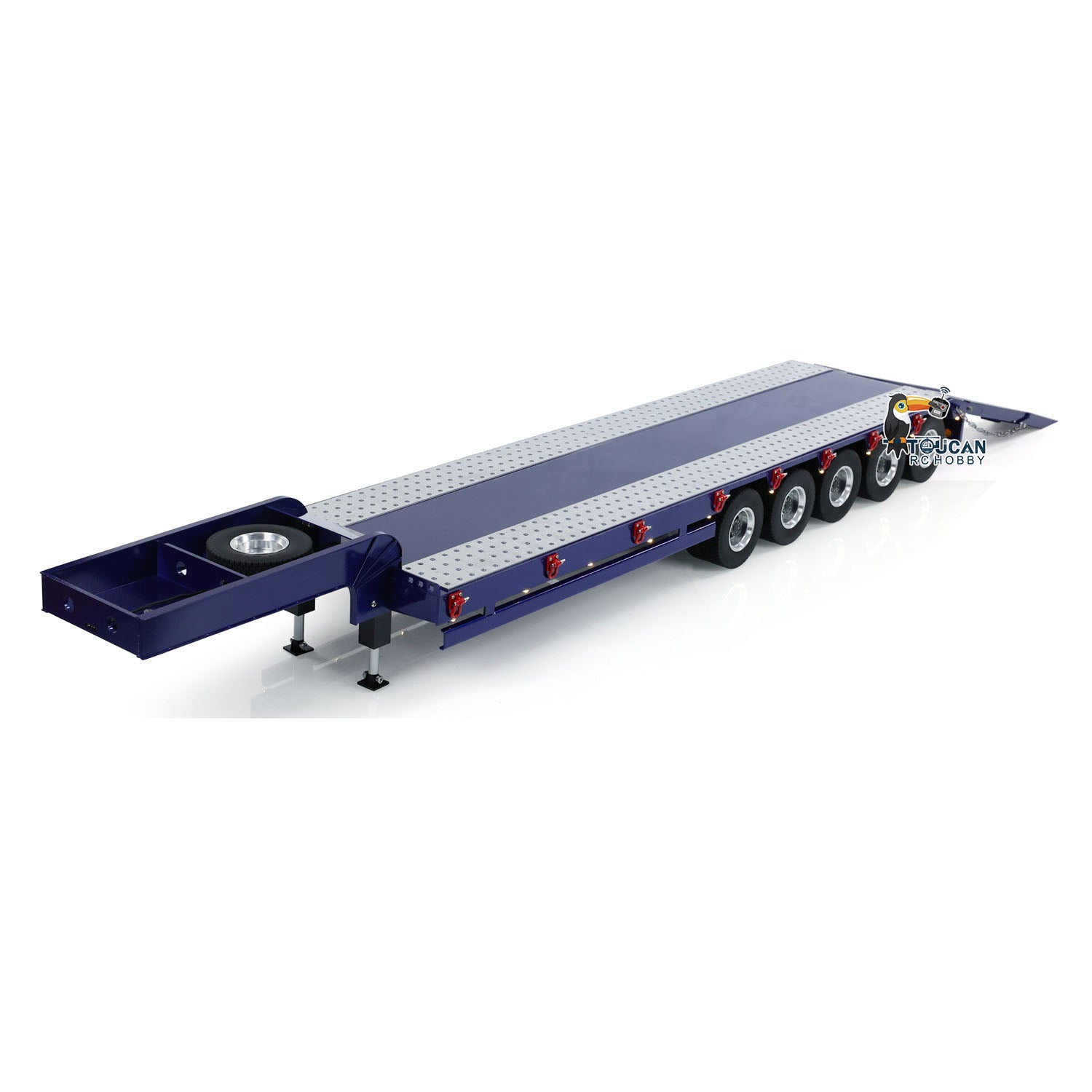 1/14 Scale TAMIYA RC Tractor Truck 5-Axle Metal Semi Trailer - Remote Control Dump Truck Tipper for DIY Simulation Vehicle Models | Perfect for RC Construction Site Play & Collector Displays