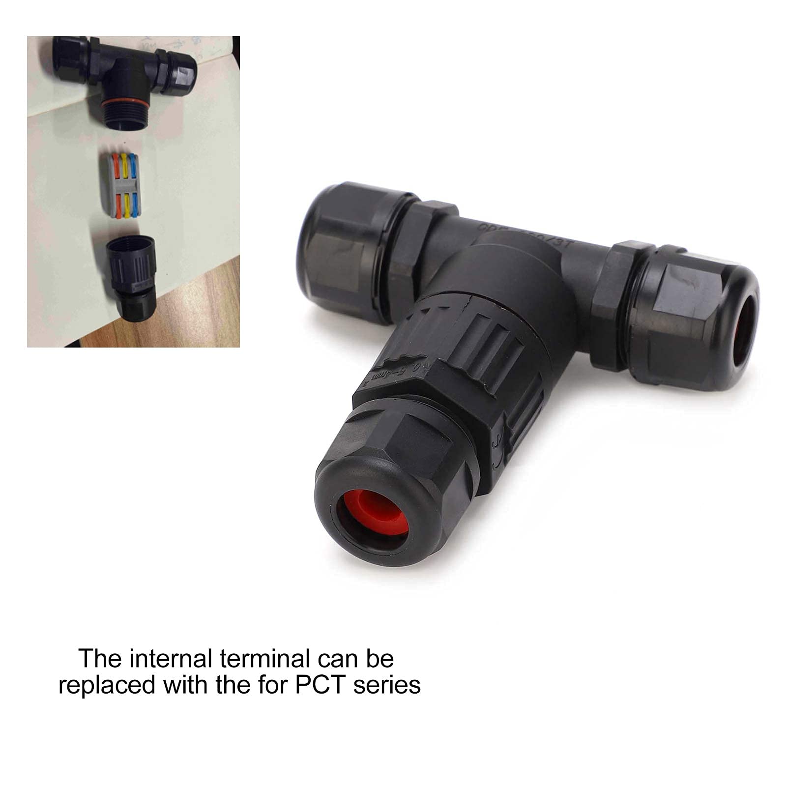 Waterproof Wire Connector - Easy to Install Wire-to-Wire Adapter for Outdoor & Underwater Lights - Lamp Accessories for Street Lights, Pool Lights & Marine Lighting - Safe, Durable & Non-Toxic Electrical Connector