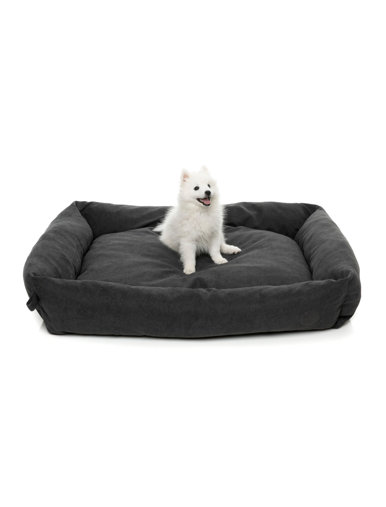 Fuzzyard Premium Pet Bed for Dogs & Cats - Soft Plush Lounge Bed in Charcoal Gray (Small, Medium, Large) - Perfect for Living Room, Bedroom & Pet-Friendly Spaces
