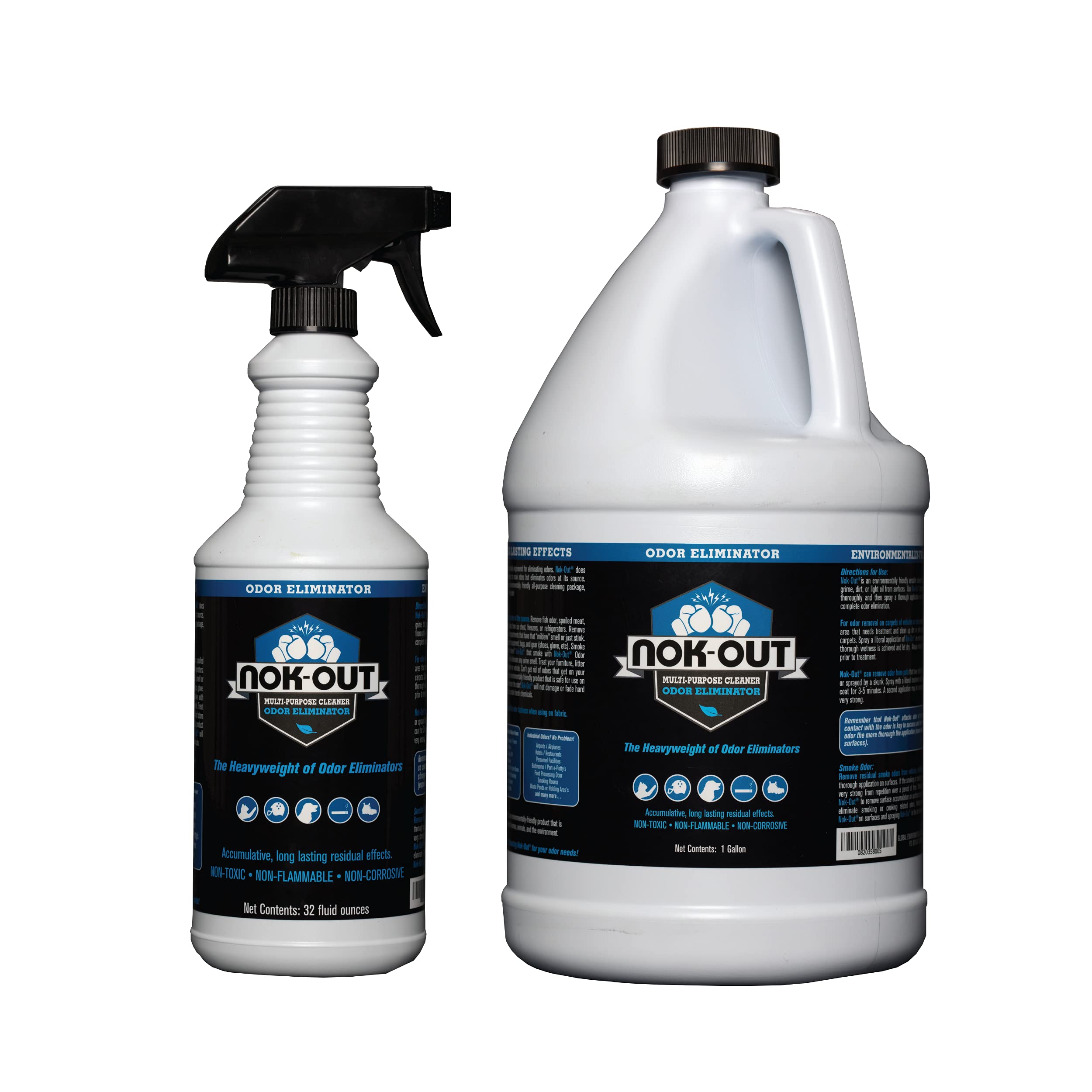 Natural Odor Eliminator Spray for Pets - 32oz & 1 Gallon Set | Pet Deodorizer, Stain & Odor Remover for Carpets, Furniture & Litter Box | Safe for Dogs & Cats