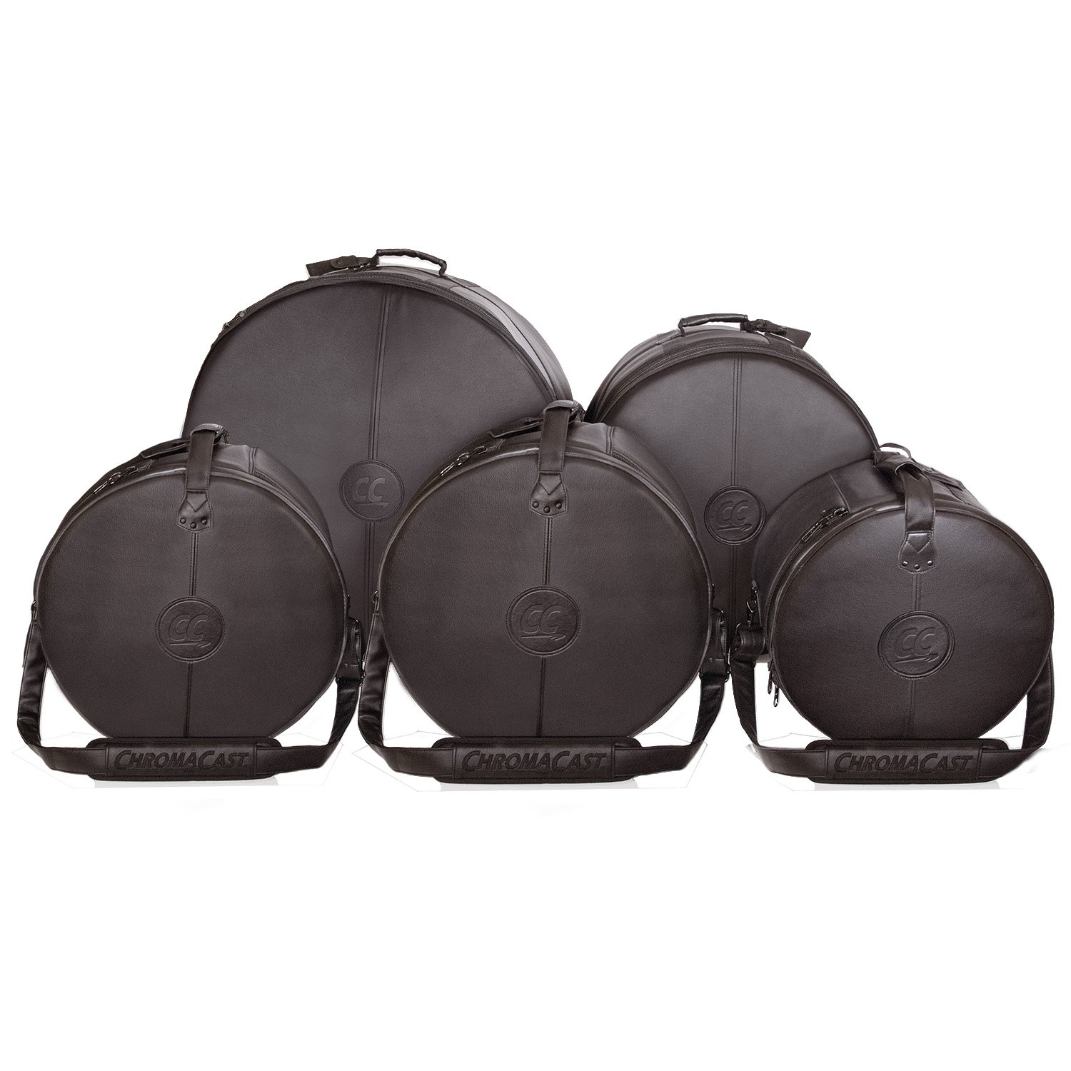 ChromaCast Pro Series 5-Piece Fusion Drum Bag Set - Premium Drum Case for Gigging Musicians - Perfect for Live Performances, Studio Sessions & Travel Protection