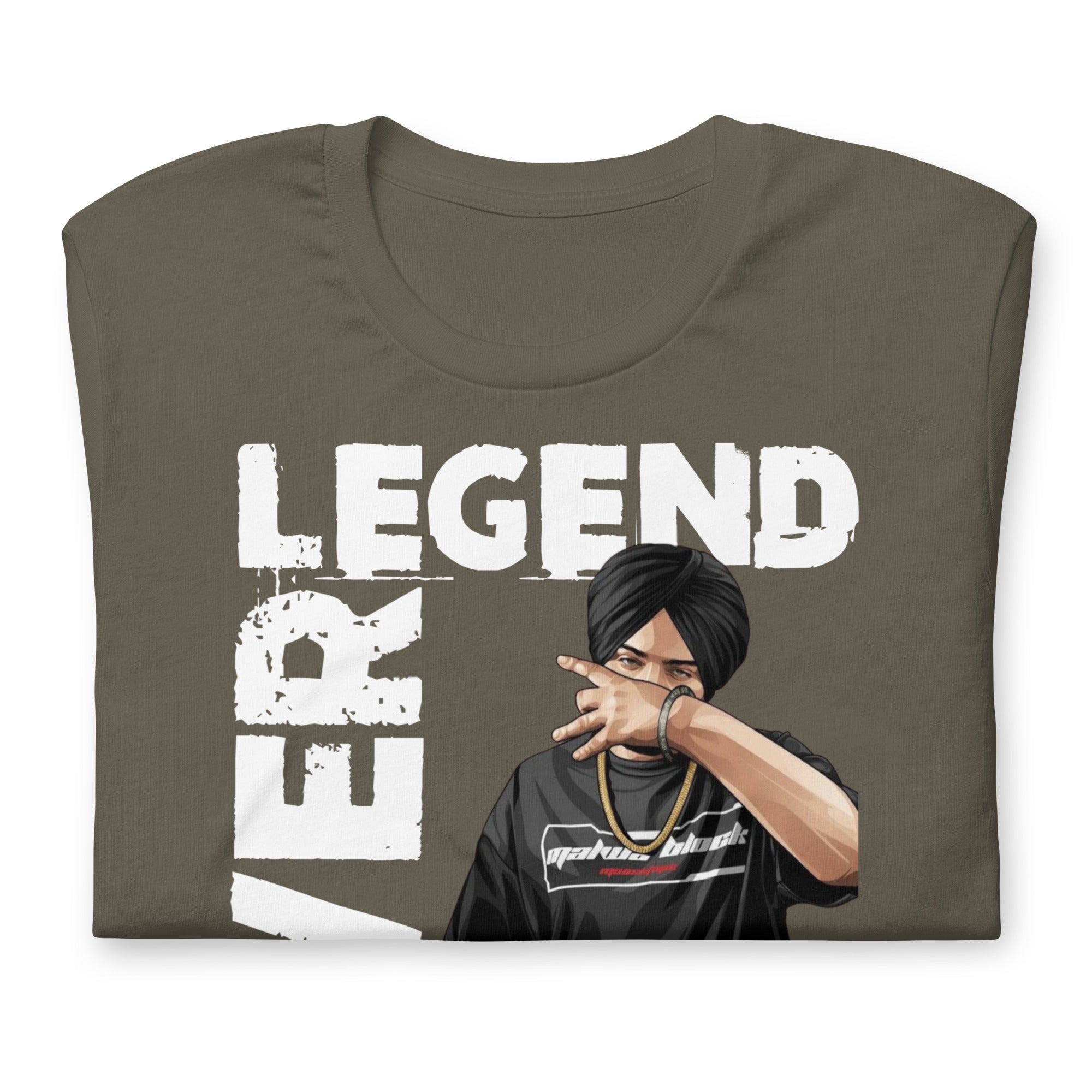 Sidhu Moosewala Legends Never Die Unisex T-Shirt - Comfortable Cotton Tee for Men & Women - Perfect for Concerts, Casual Wear & Fan Merchandise