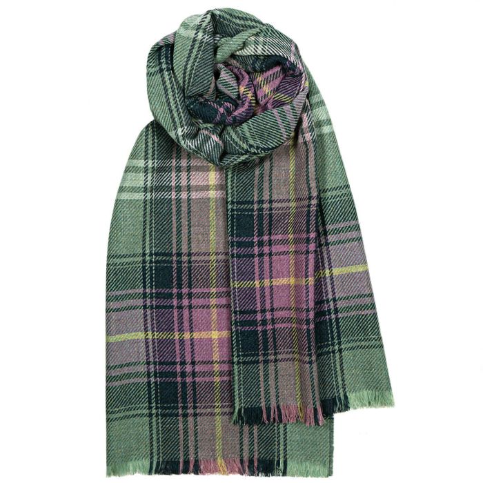 Hame Tartan Luxury Fine Wool Stole - Premium Soft Warm Wrap for Women & Men - Perfect for Winter, Weddings, and Formal Events
