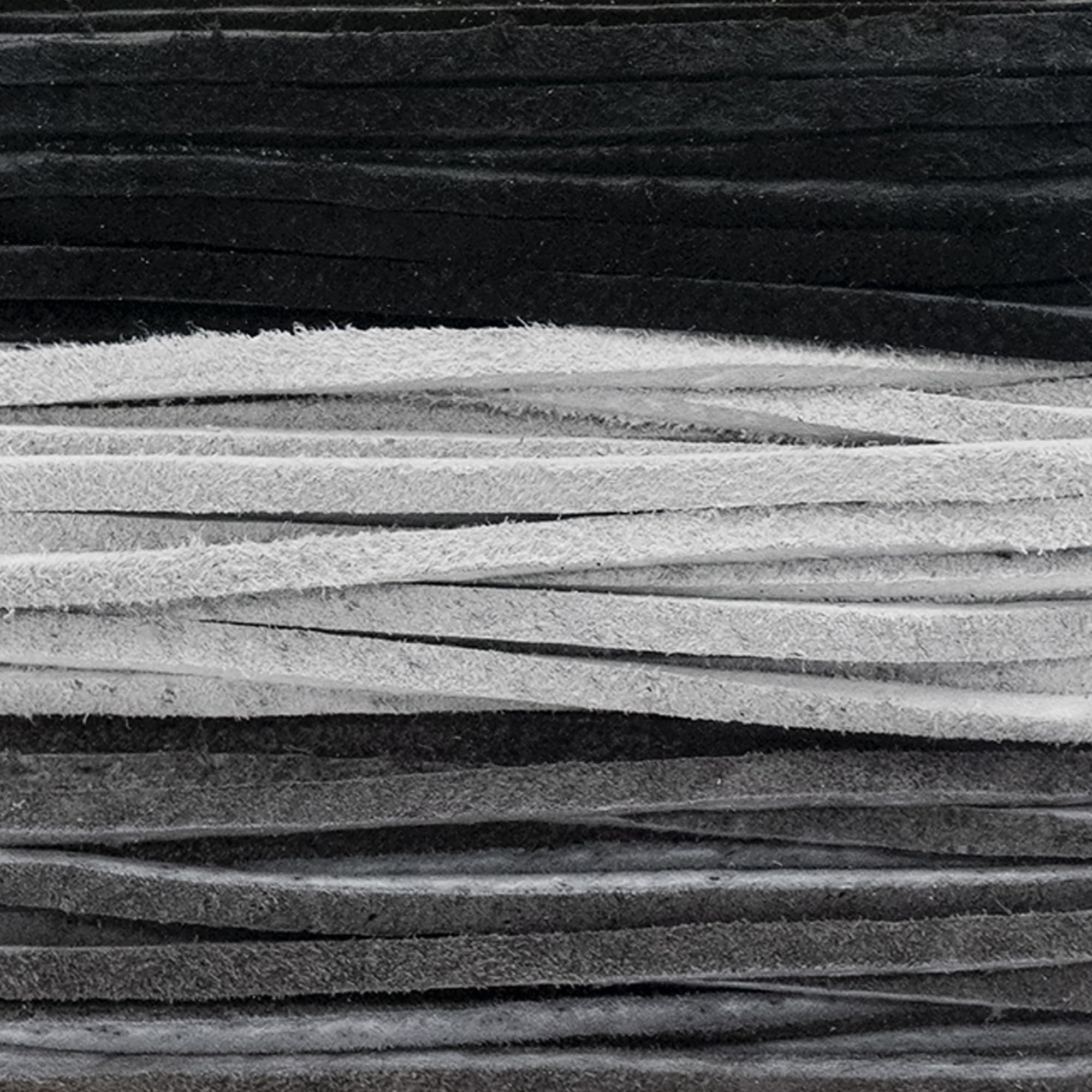 Premium Realeather Sof-Suede Lace Combo 3 x 8 ft - Pewter, Charcoal & Black Colors | DIY Crafting, Upholstery & Home Decor Projects