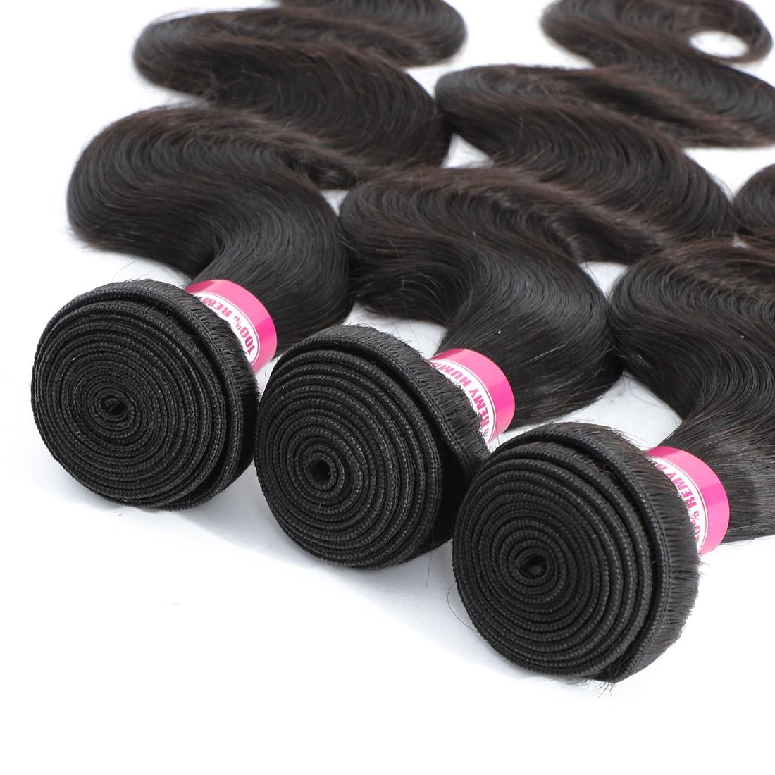 12A 34 Inch Brazilian Virgin Human Hair Bundles - 100% Unprocessed Body Wave Weave Hair Extensions, Natural Black Color for Styling & Volume Boost | Perfect for Daily Wear, Parties & Special Occasions