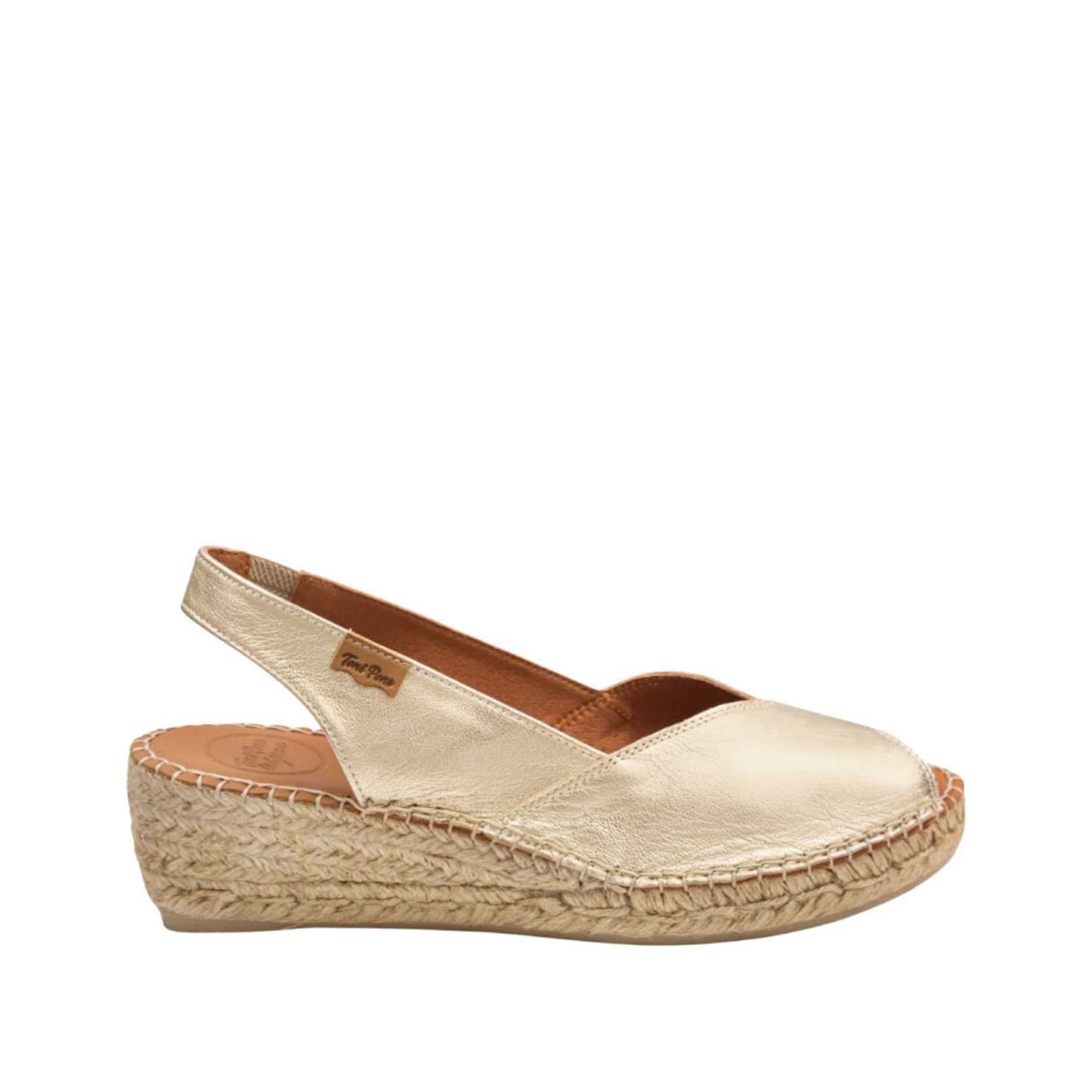 Bernia P Women's Plain Leather Wedge Espadrilles - Comfortable Casual Summer Shoes for Beach, Vacation & Everyday Wear