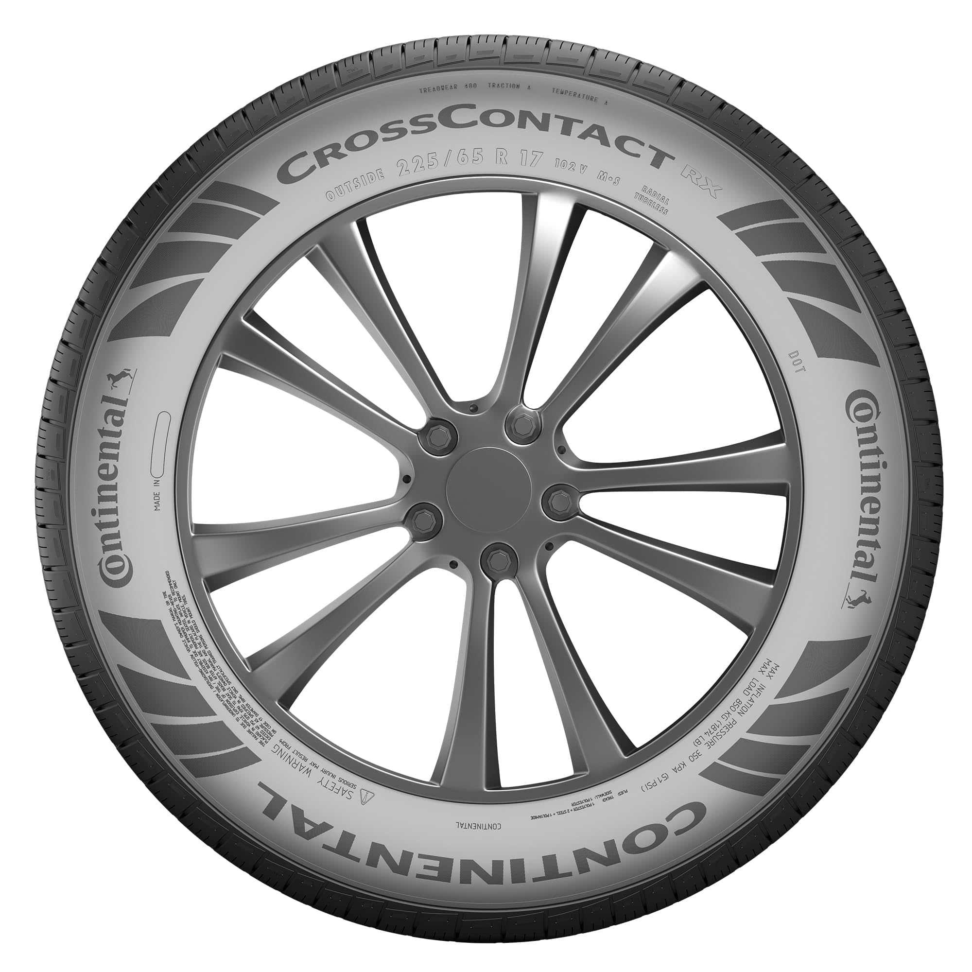 Continental CrossContact RX All-Season 215/60R17 96H Passenger Tire - High Performance Tires for SUVs & Crossovers - Perfect for Highway Driving & All-Weather Conditions