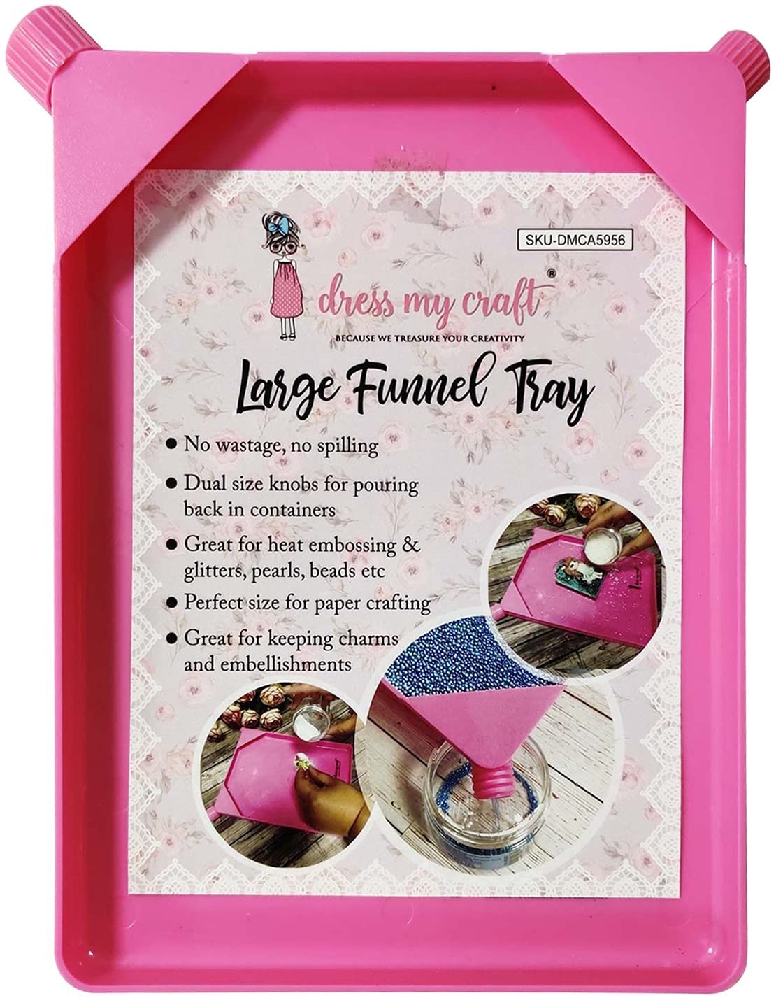 Dress My Craft Large Funnel Tray - 9.84