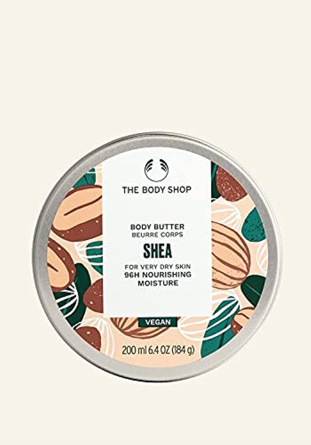 The Body Shop Shea Body Butter - 96 Hours Deep Moisturizing Cream for Dry Skin, Vegan & Cruelty-Free (200ml) | Hydrating Lotion for Hands, Feet & Body | Perfect for Winter Care & Daily Skincare Routine