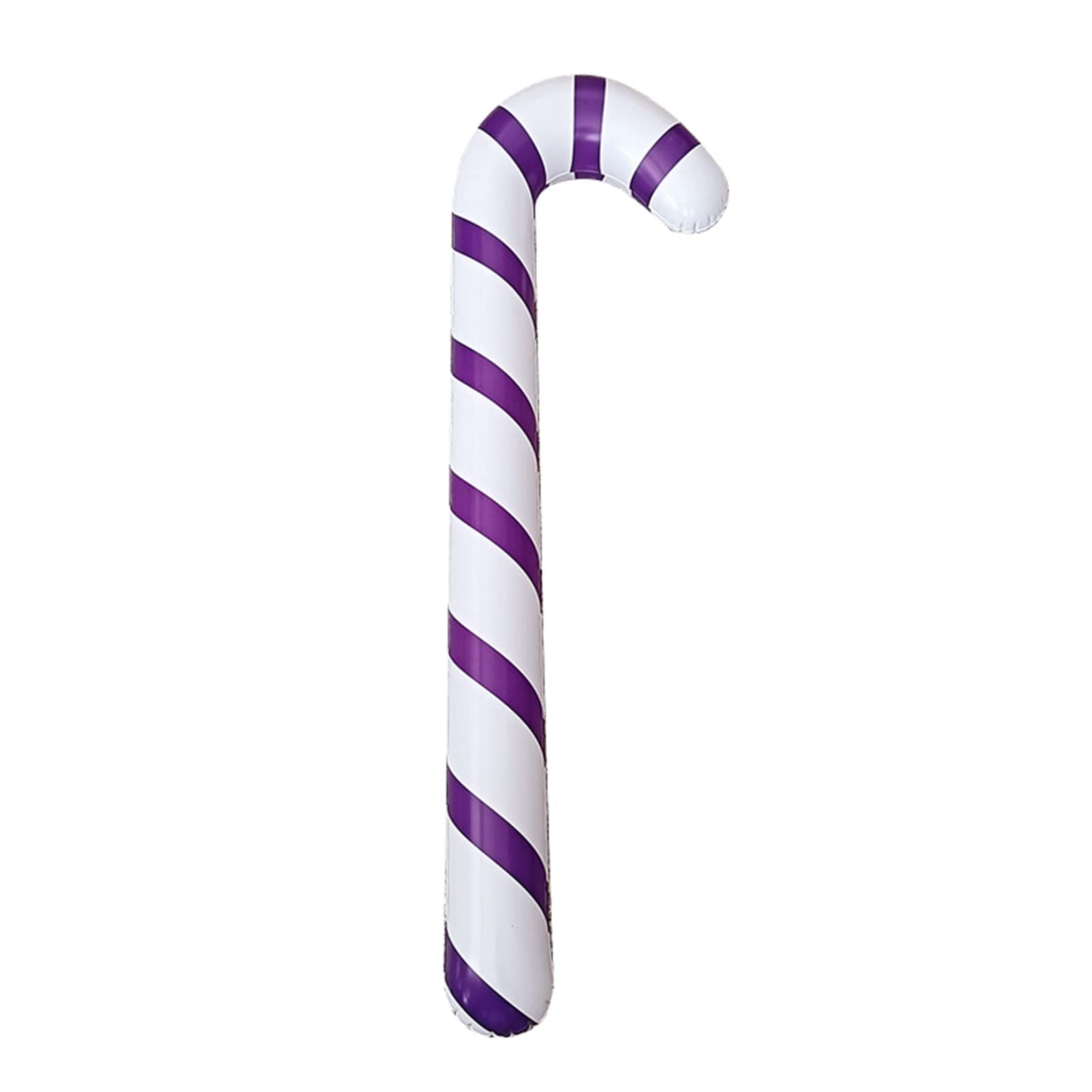 NUZYZ Christmas Decorations - 12 Pack Durable PVC Candy Cane Balloons, Tear-Resistant Holiday Lollipop Balloons for Home, Party & Tree Decor - Reusable Xmas Party Supplies (Red & White)