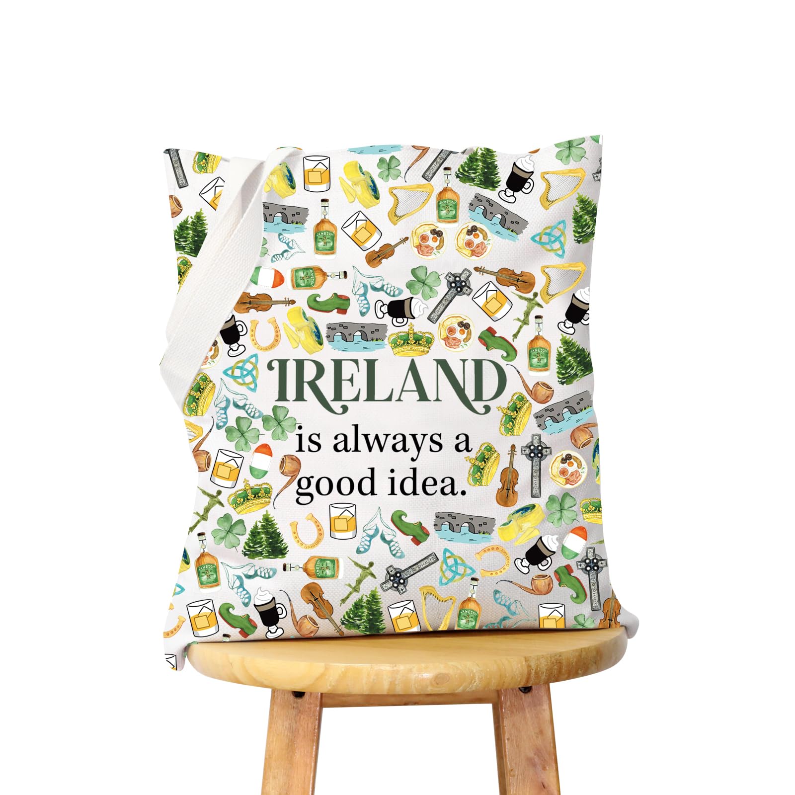 Ireland Trip Gift - Irish Themed Zipper Pouch Makeup Bag for Travel & Daily Use | Perfect for Cosmetics, Toiletries & Small Essentials | Ideal Ireland Lover Present