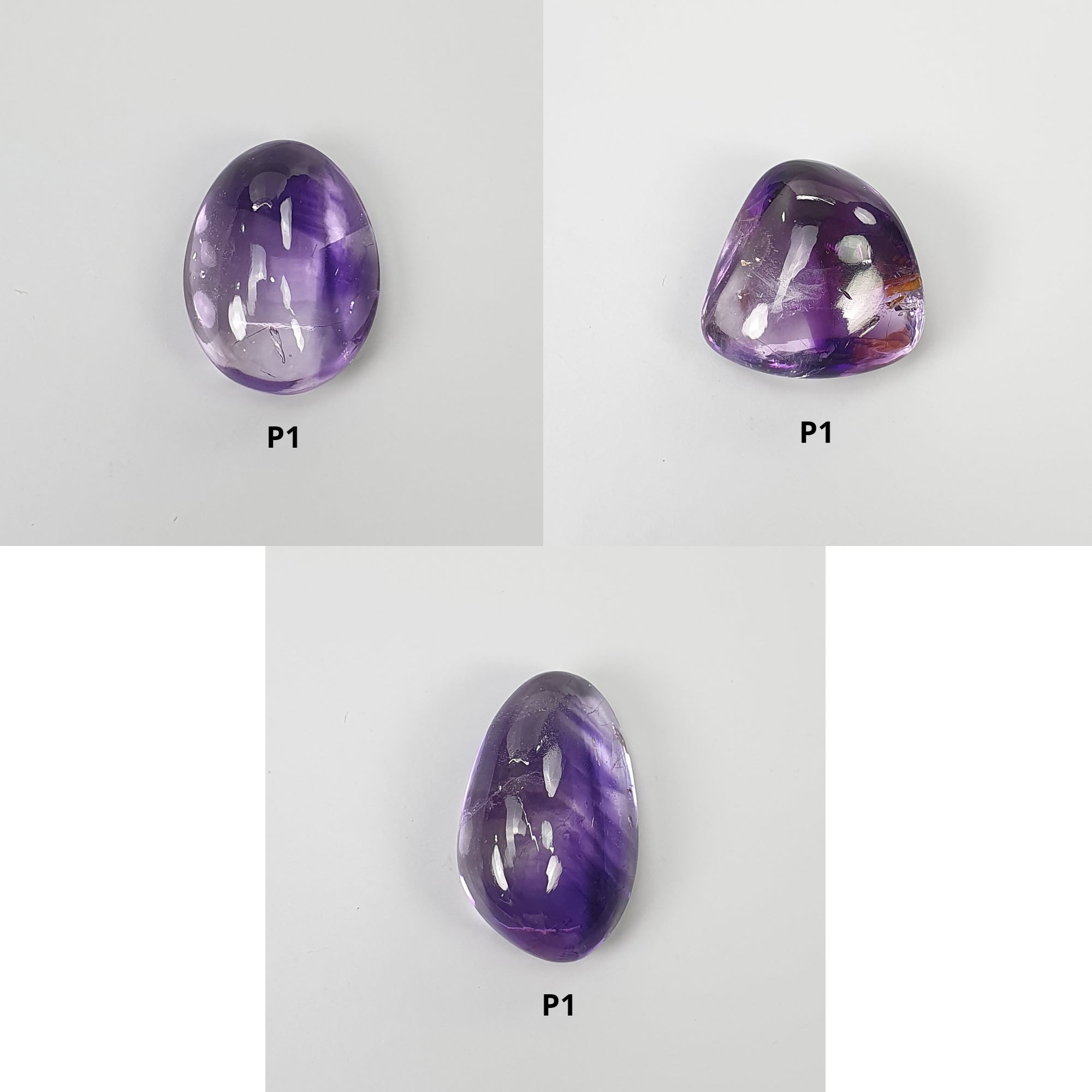 Natural Untreated Purple Amethyst Gemstone Cabochon - 1pc Raw Uneven Shape for Jewelry Making, Wire Wrapping, Pendants & Healing Crystal Collection