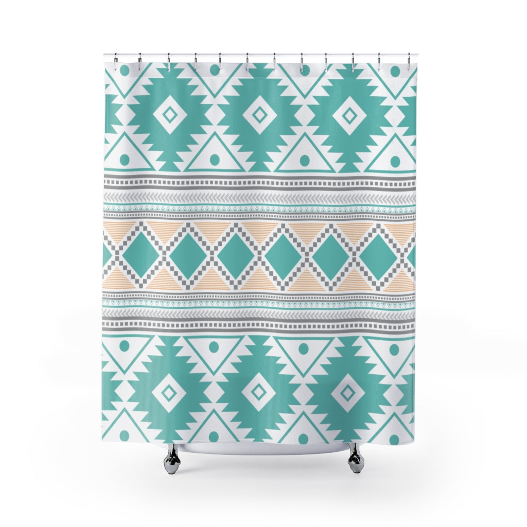 Stylish Southwestern Shower Curtain - Waterproof Bathroom Decor for Boho & Western Style Homes | Perfect for Farmhouse, RV & Apartment Bathrooms