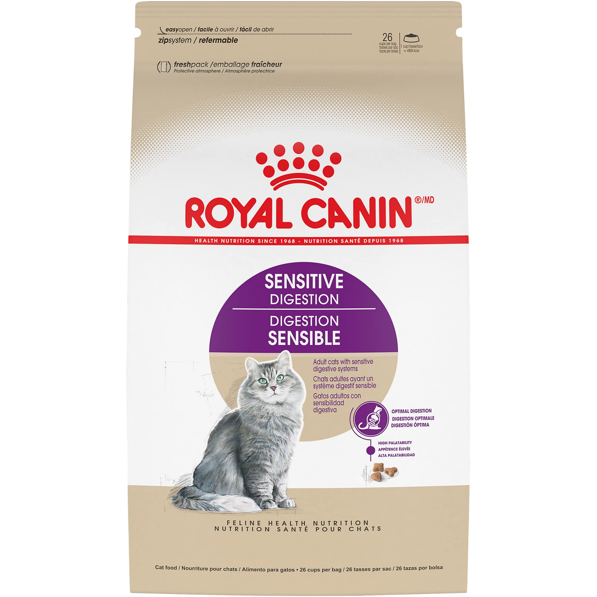 Royal Canin Sensitive Digestion Dry Cat Food for Adult Cats - 3.5 lb Bag - Supports Digestive Health & Easy Digestion - Perfect for Indoor Cats with Sensitive Stomachs