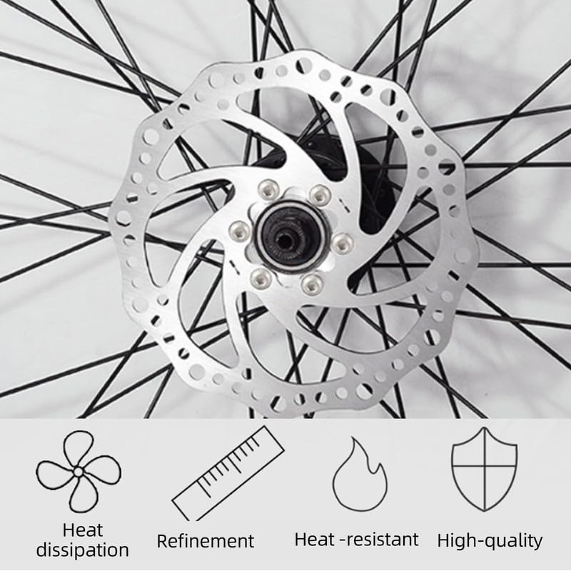 Mountain Bike Disc Brake Set - Rear Disc Brake Caliper with 160mm Rotor & Flange - High Performance Brake Kit for MTB, Road & Hybrid Bikes - Perfect for Trail Riding, Commuting & Off-Road Adventures