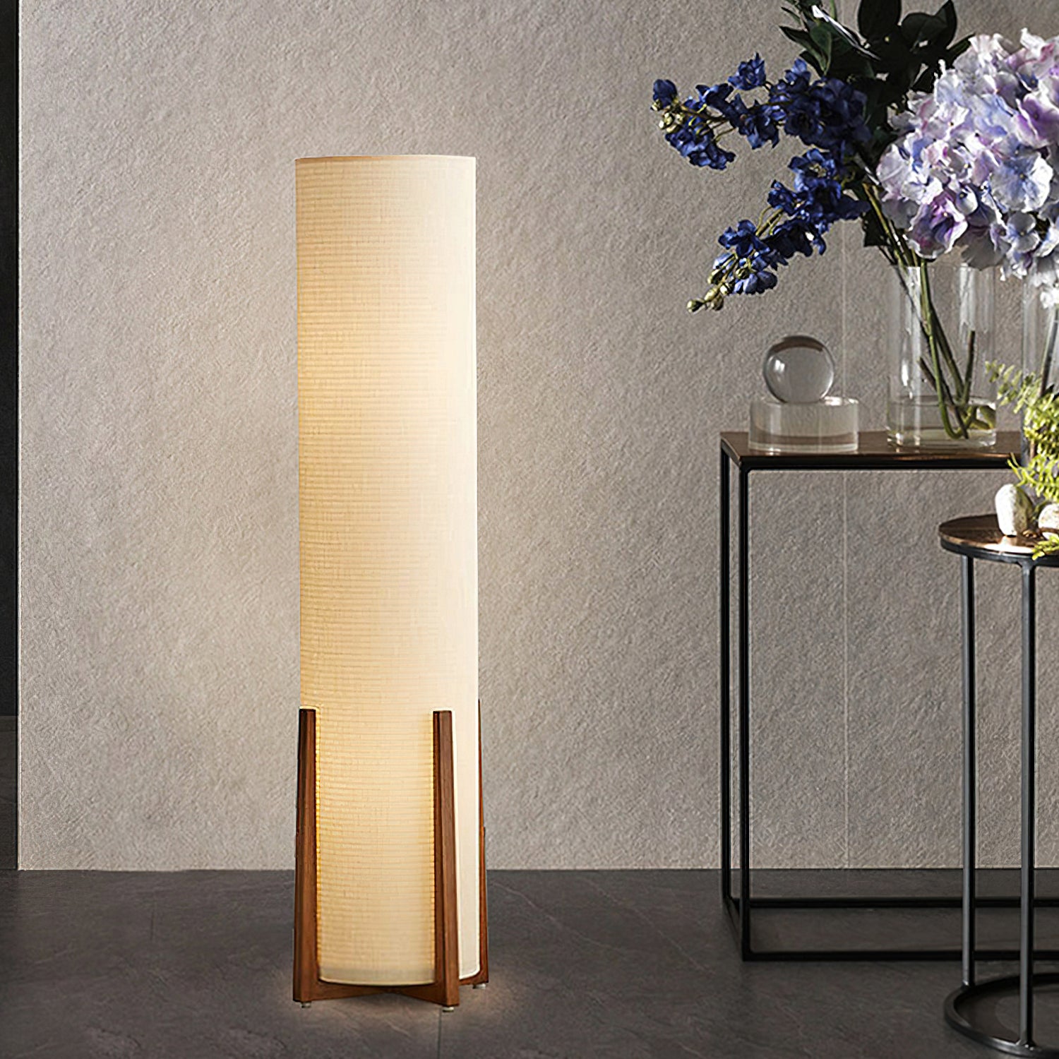 Brightech Parker LED Floor Lamp - Modern Standing Light for Living Room, Bedroom & Office - Adjustable Brightness & Energy Efficient Lighting for Reading & Relaxation