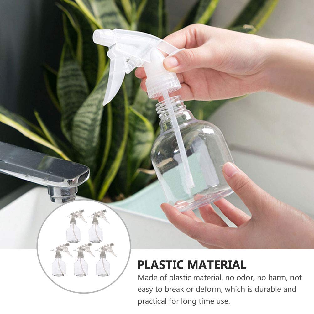 Uonlytech 5-Pack Fine Mist Spray Bottles for Hair, Travel, Essential Oils & Pet Care - Perfect for Salon, Home & On-The-Go Use