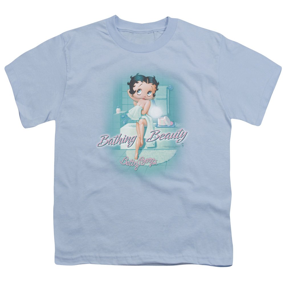 Betty Boop Bathing Beauty Unisex Youth T-Shirt for Boys & Girls - Cute Cartoon Graphic Tee for Kids, Summer Outfits, Casual Wear, Birthday Gifts
