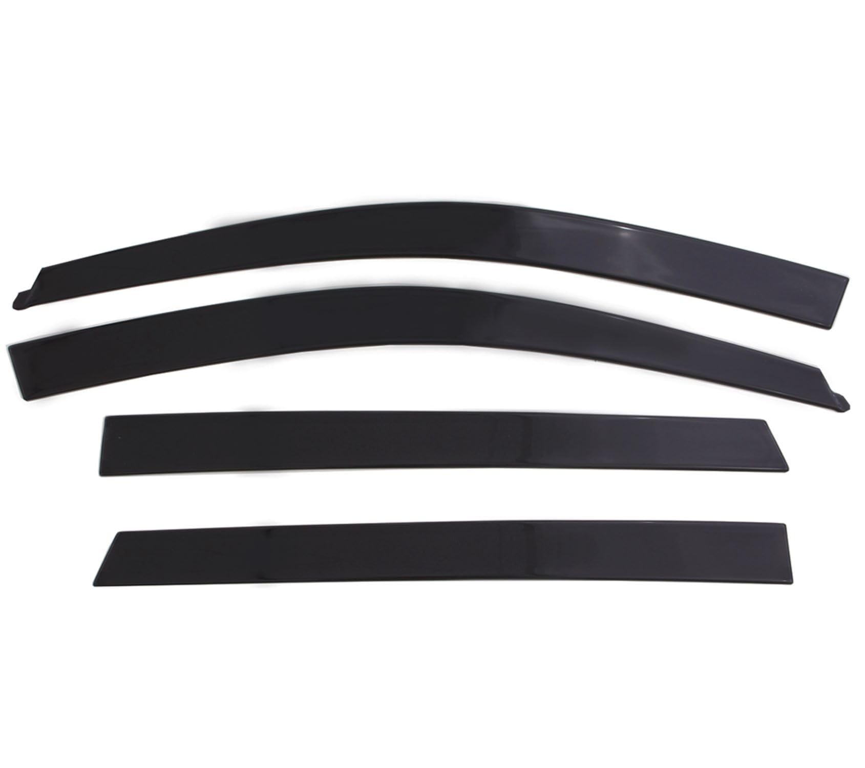 AVS Low Profile Rain Guards for 2011-2023 Dodge Charger - 4pc Dark Smoke Window Vent Visors (894064) | Weather Protection & Enhanced Style for Your Car
