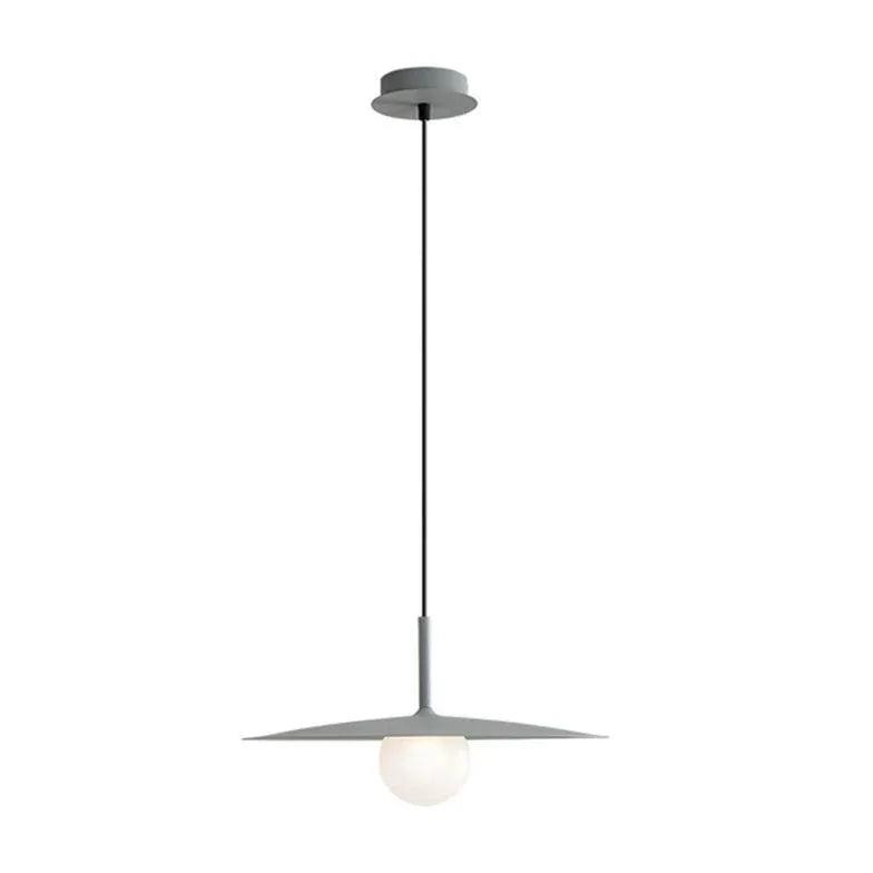 Modern Black Disc Pendant Light - Minimalist Dining Room Ceiling Fixture for Kitchen, Breakfast Nook & Contemporary Interior Design