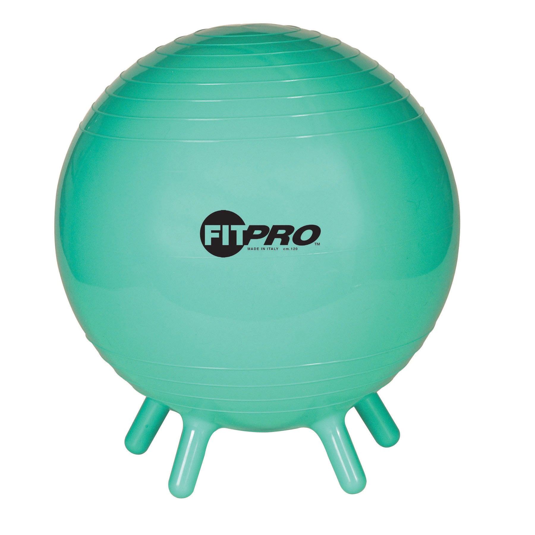Champion Sports FitPro Stability Ball with Legs - 42cm Exercise Ball for Core Strength, Yoga, Pilates & Home Workouts - Perfect for Fitness, Balance Training & Office Chair Alternative