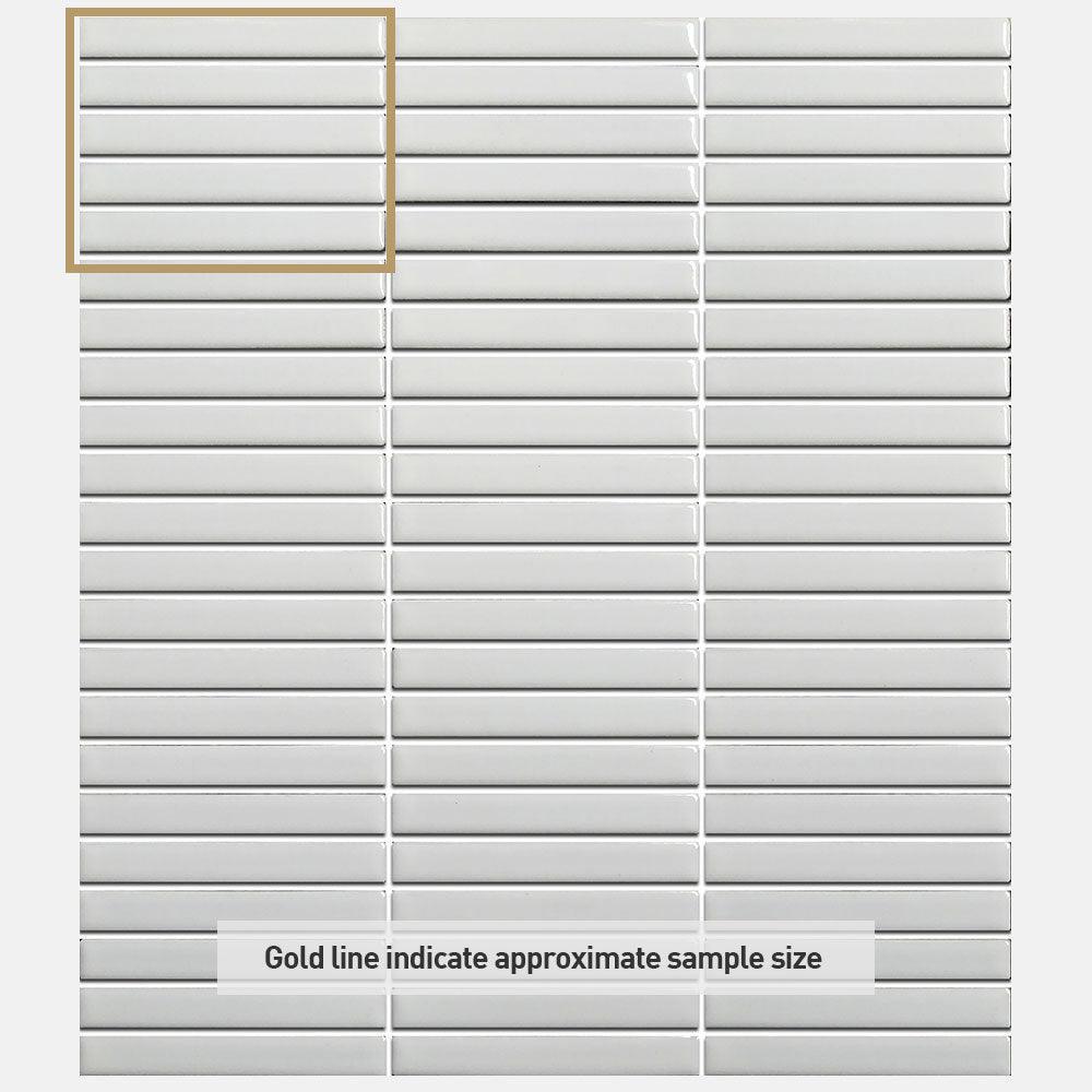 Nara White Kit Kat Matt Mosaic Tile - Premium Ceramic Wall & Floor Tiles for Kitchen Backsplash, Bathroom, and Shower - Modern Home Decor