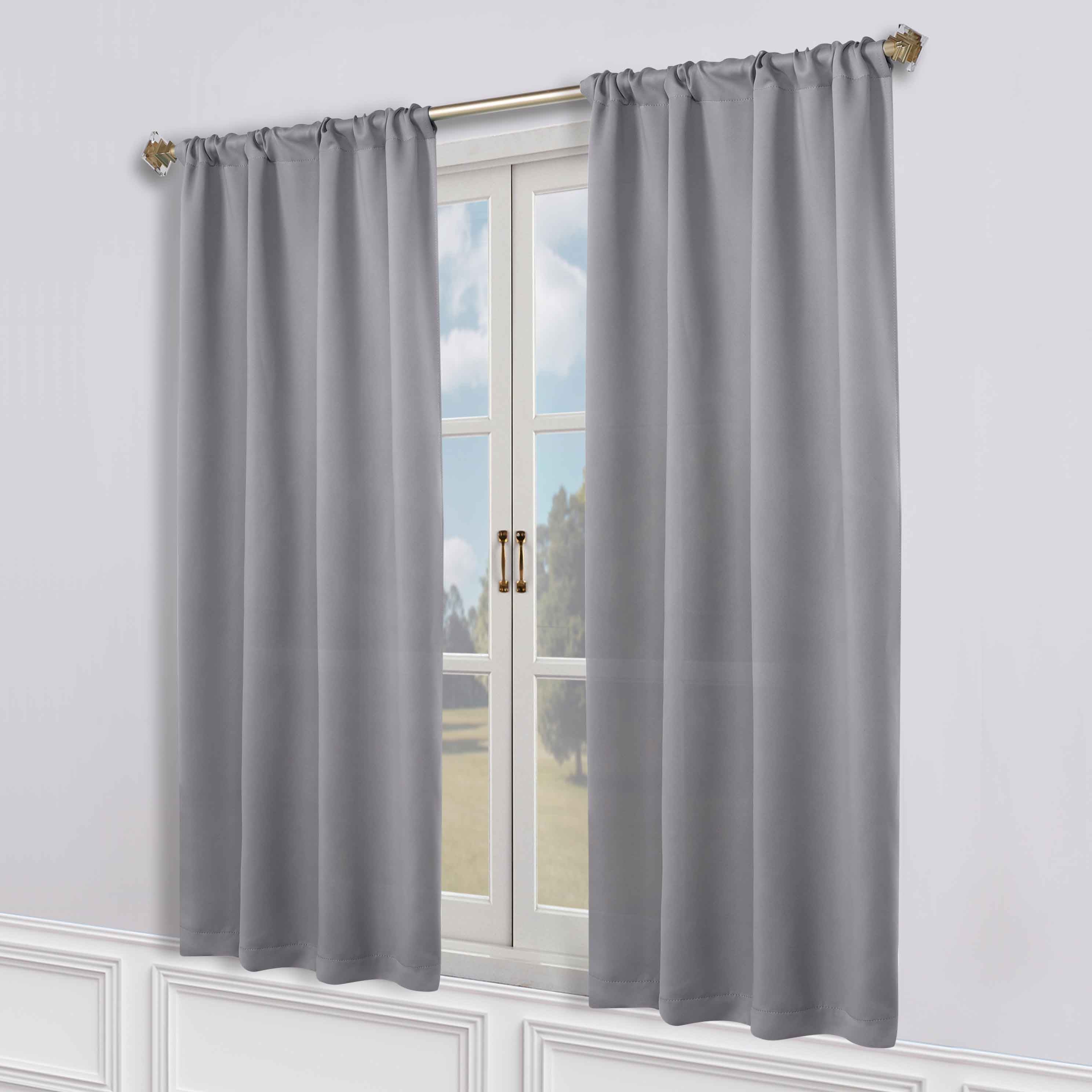 Machine Washable Blackout Curtains Set of 2 - Solid Color Room Darkening Window Treatments for Bedroom, Living Room & Nursery