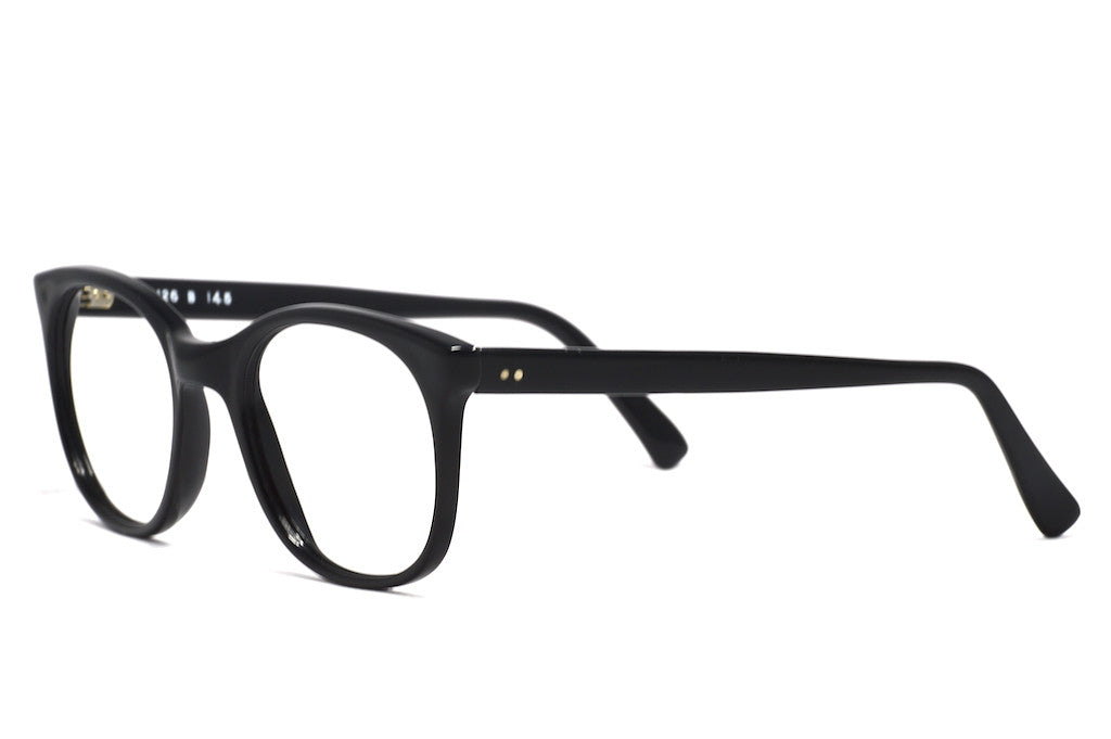 EX125 Black Vintage Acetate Eyeglasses - Retro Style Frames for Men & Women - Perfect for Reading, Fashion & Costume Parties