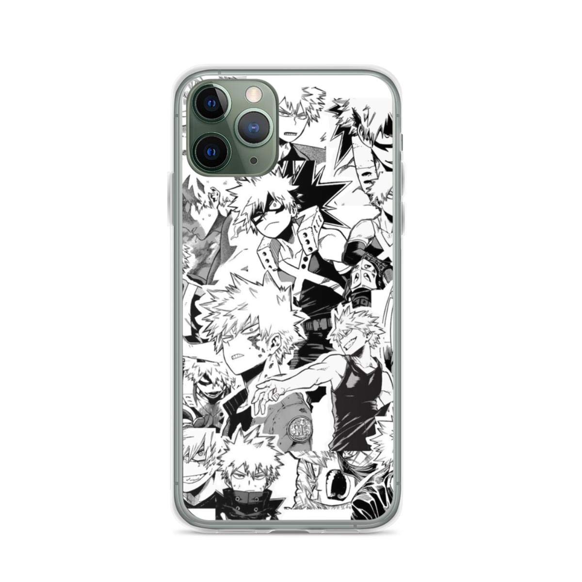 Premium Katsuki Bakugo Anime Phone Case - Compatible with iPhone 15/14/13/12/11/X/Xs/Xr/8/7/6/6s Plus/Pro/Max - Shockproof Clear Protective Cover - Perfect for Anime Fans, Cosplay Events & Daily Use