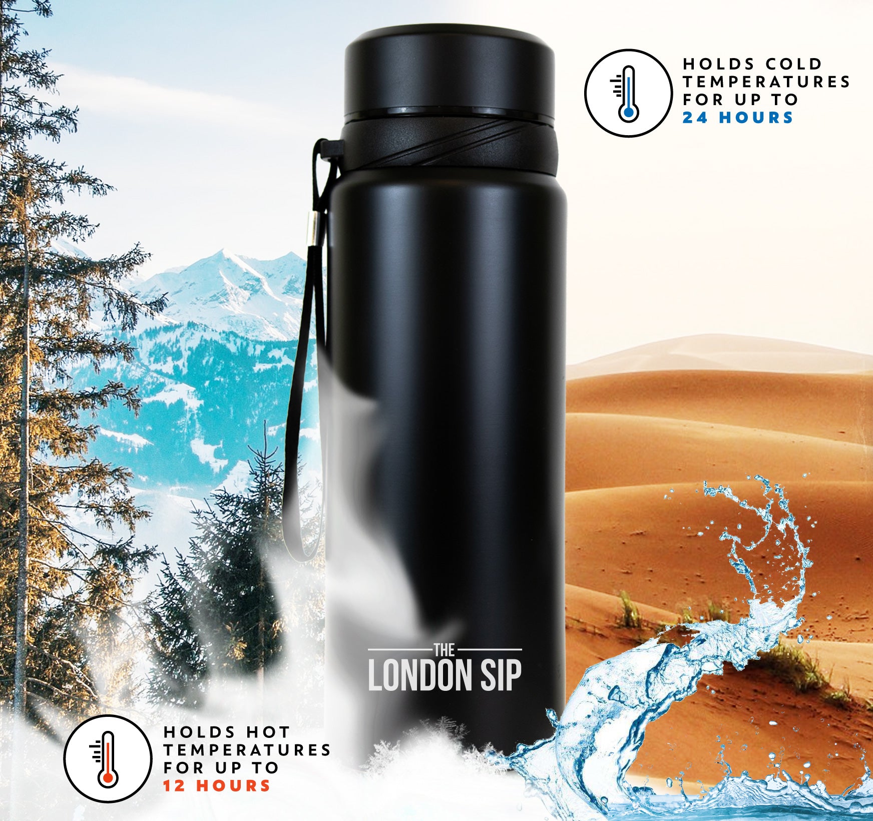 2 Pack 25oz Tea Infuser Bottle - Leak Proof & BPA Free - Perfect for Iced Tea, Cold Brew & Herbal Tea On The Go