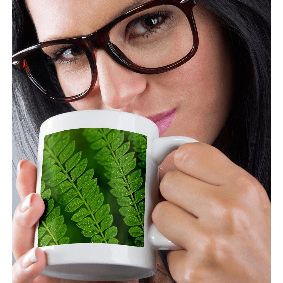 3D Rose Tropical Plants Ceramic Coffee Mug - 11 oz Insulated Travel Cup for Hot & Cold Drinks - Perfect for Home, Office, Camping & Gifts