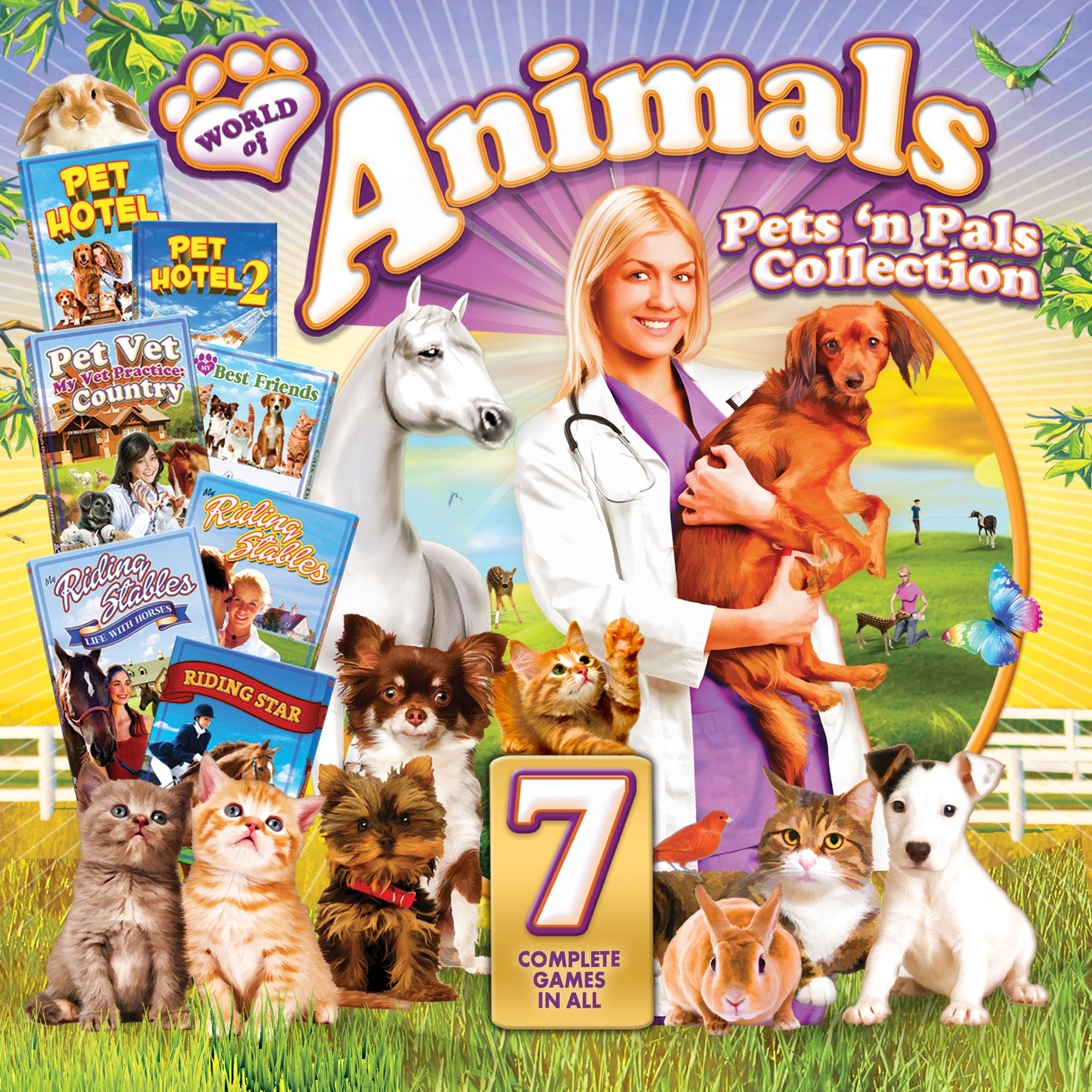 World of Animals: Pets 'n Pals Collection - 7 Complete Games for Kids & Families - Perfect for Home, School, and Party Entertainment