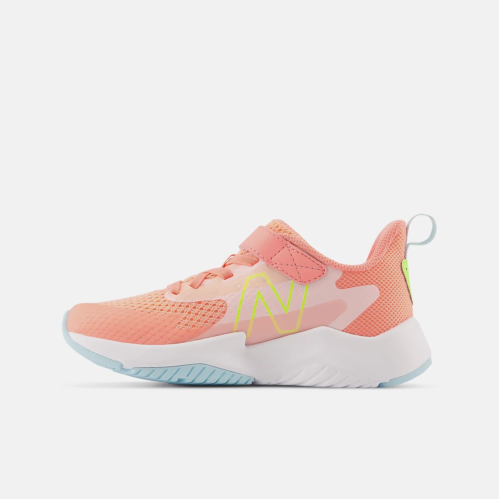 New Balance Grapefruit Rave Run v2 A/C Kids Running Shoes - Lightweight Breathable Sneakers for Boys & Girls - Perfect for School, Sports & Daily Activities