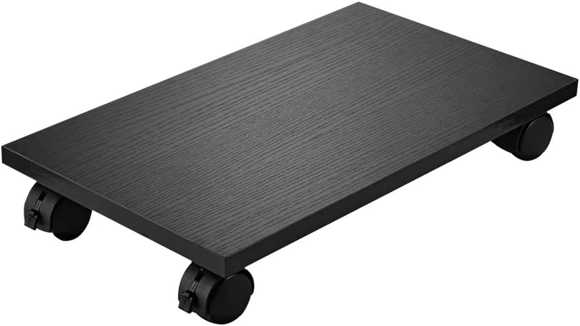 CPU Stand Computer Tower Cart with 4 Caster Wheels - Under Desk PC Stand Holder for Gaming & Office Setup | Space-Saving Computer Storage Solution