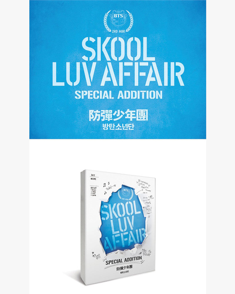 BTS SKOOL LUV AFFAIR (Mini 2nd Album: SPECIAL EDITION) CD + 2 DVDs - K-Pop Music Album for BTS Fans, Collectors & Gift Giving