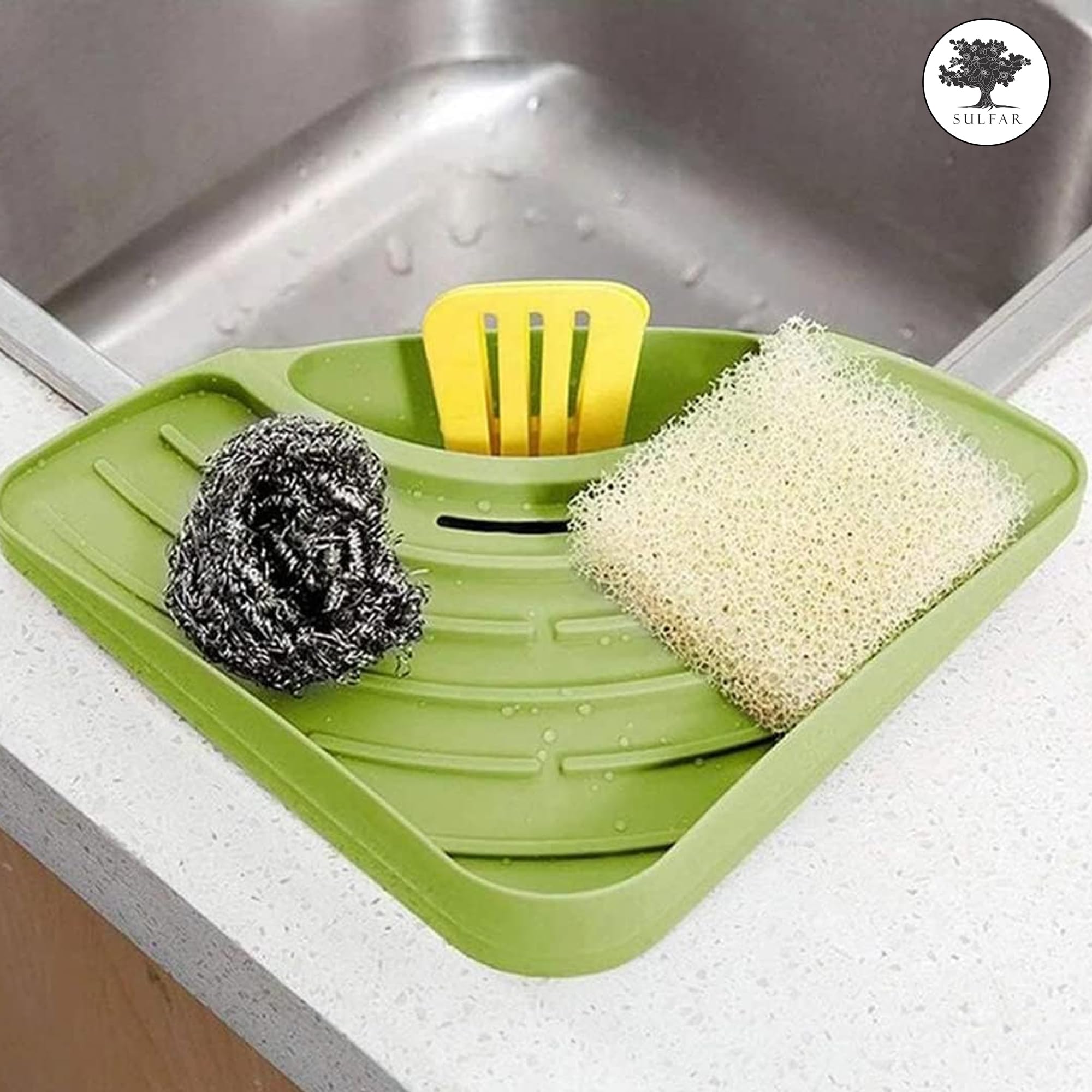 Stainless Steel Washing Strainer - Foldable Sink Drain Basket for Kitchen & Bathroom Storage | Space-Saving Organizer Rack for Dishes, Fruits, Vegetables (Ideal for Small Spaces & RVs)