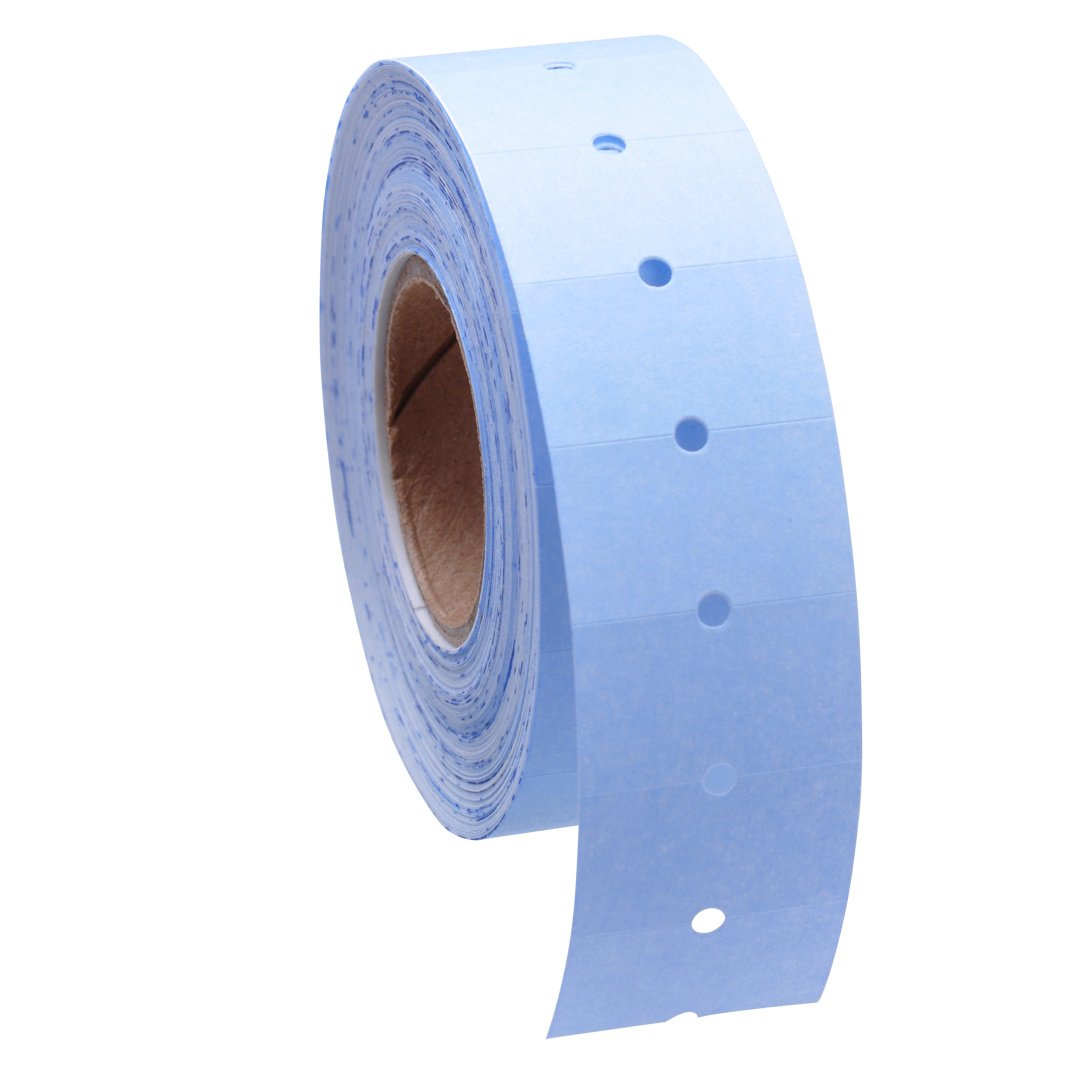 Blue Labels 16 Pack for Avery Dennison/Sato M1 Price Guns - Free Ink Roll - Office & Retail Use