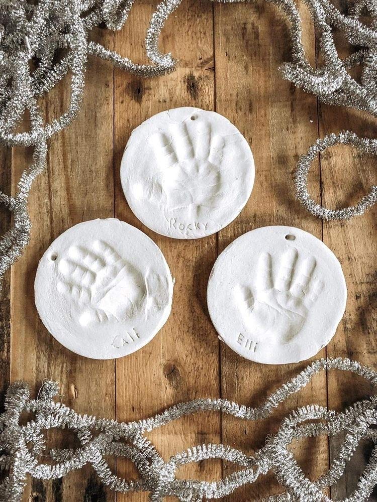 Bubzi Co Baby Handprint and Footprint Frame Set - Personalized Keepsake Gift for Baby Boys & Girls - Unique Baby Shower Present & Nursery Wall Decor - Perfect for Newborn Memories, Christening Gifts, and Nursery Room Decoration