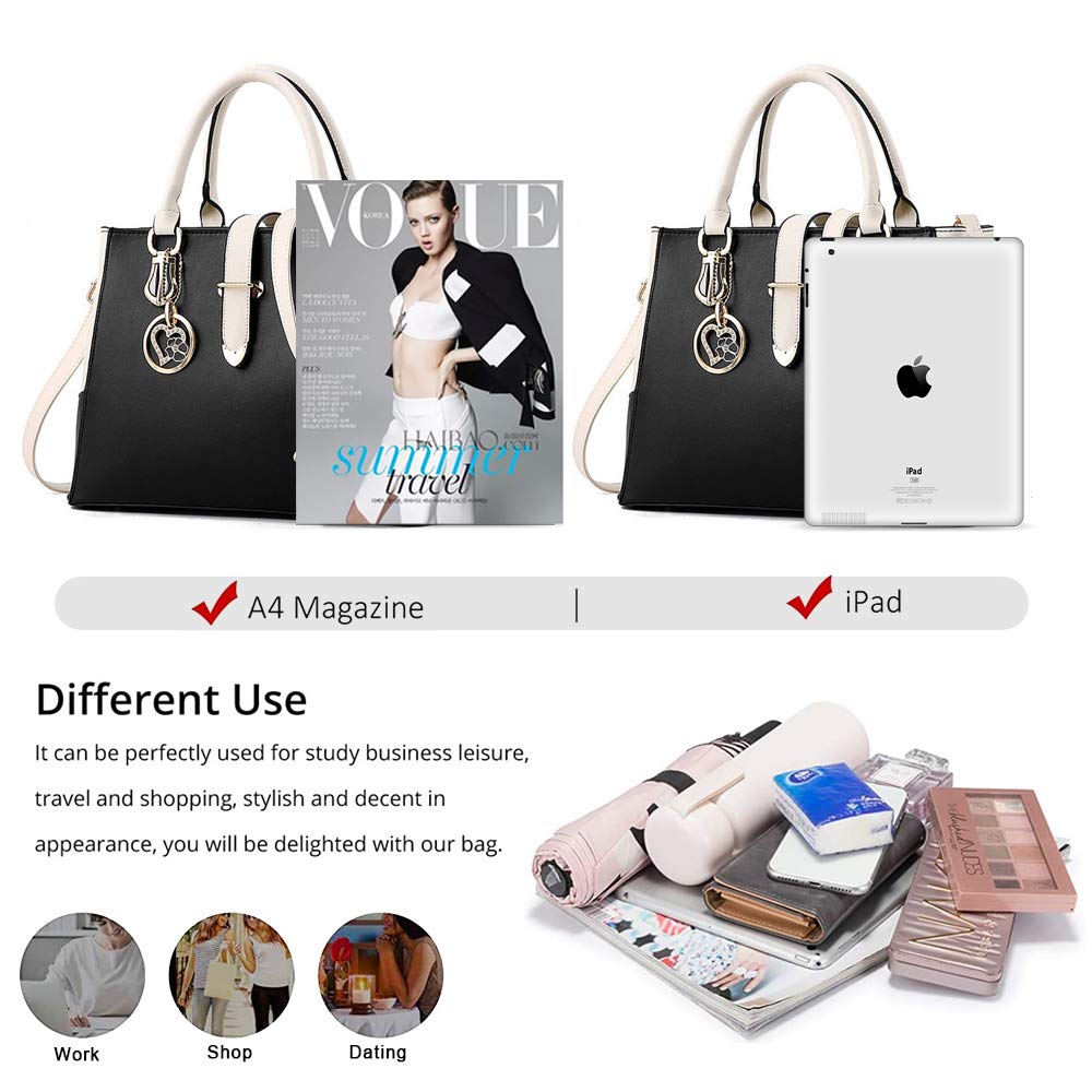 Stylish Women's Purses & Handbags - Tote, Shoulder & Crossbody Bags with Detachable Long Strap | Perfect for Work, Travel & Everyday Use