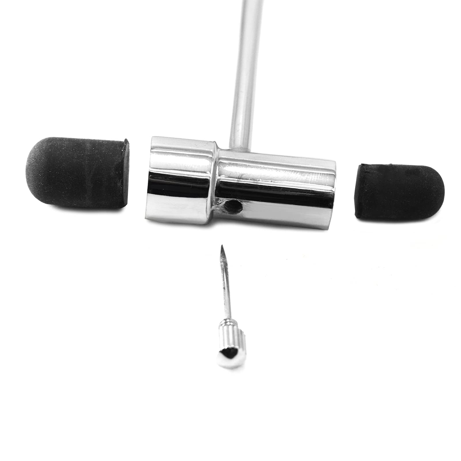 Professional Medical Reflex Hammer - Neurological Diagnostic Tool with Rubber Head & Pin Brush | Surgical Taylor Percussion Instrument for Doctors & Neurologists | Perfect for Clinical Exams & Home Health Checks