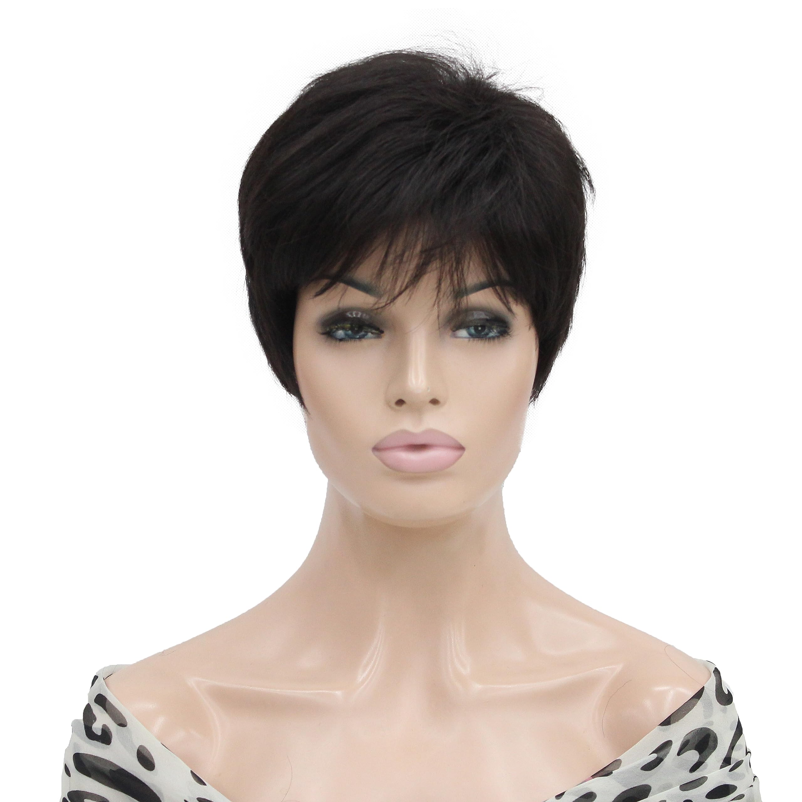 Heat Resistant Short Layered Synthetic Wig for Women - Perfect for Cosplay, Daily Wear & Styling