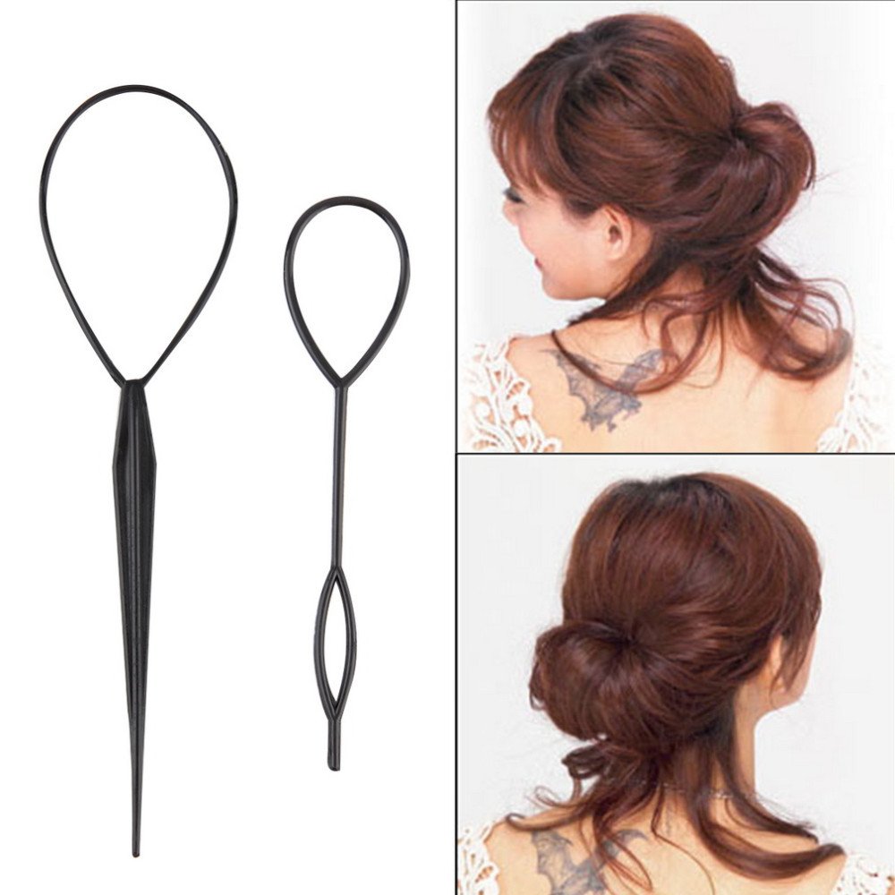 Ritzprime Hair Styling Tool - Hair Curler Clip, Braid Maker, Topsy Tail & Ponytail Styling Accessory for Women (Black) | Perfect for DIY Hairstyles, Salons & Everyday Use