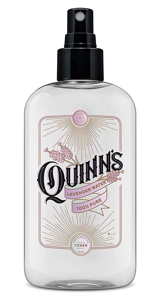 Quinn’s Alcohol-Free Witch Hazel Toner with Pink Grapefruit & Orange Peel (16 oz) & Lavender Hydrosol Facial Mist (8 oz) - Natural Skincare for Acne, Pores & Sensitive Skin | Daily Face Care Routine