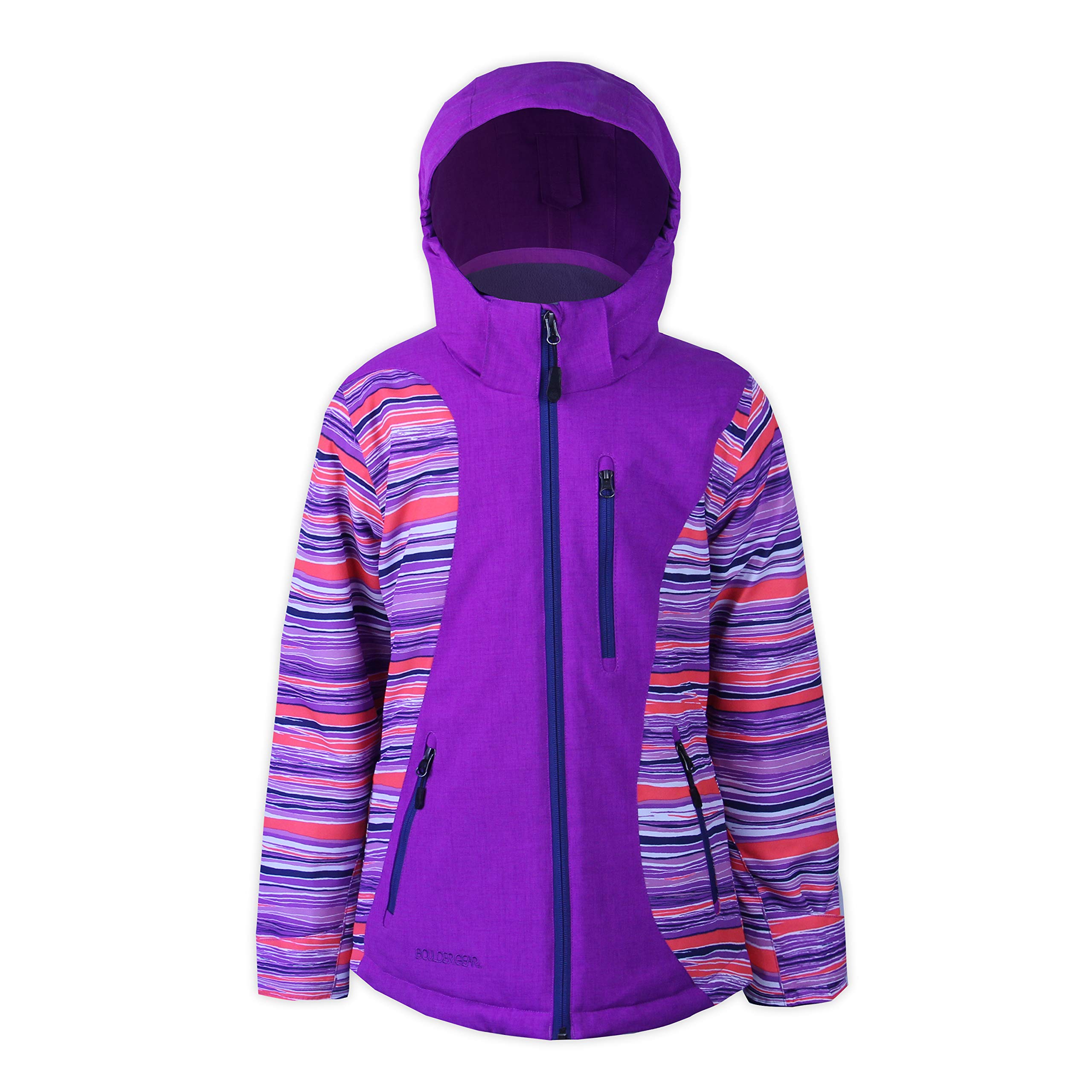Boulder Gear Youth Girl's Willow Ski Jacket - Waterproof Winter Coat for Girls - Warm Insulated Snow Jacket for Skiing, Snowboarding & Outdoor Winter Activities