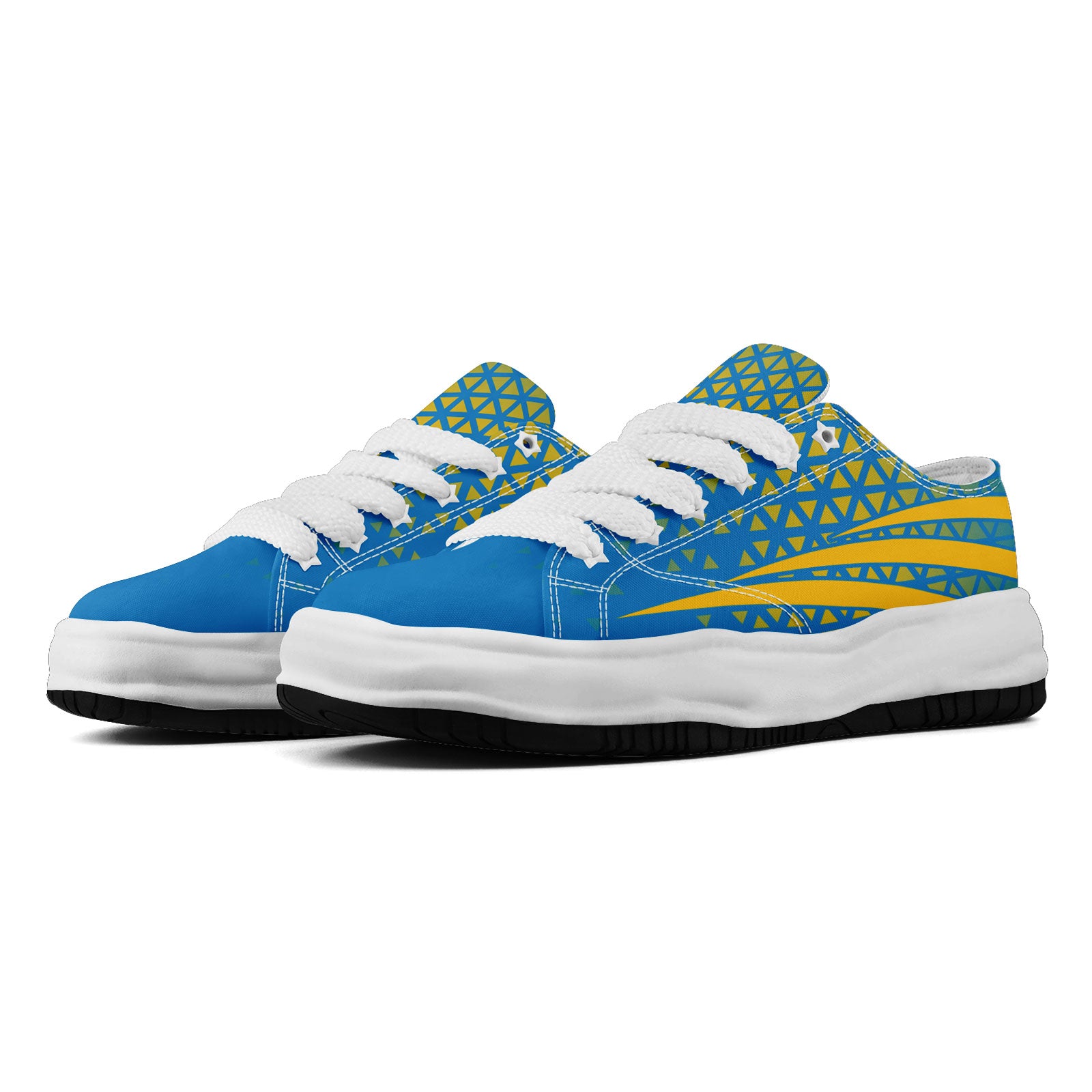 Custom Blue & White California Shoes - Personalized Sneakers for Men & Women | Fashion Sneakers FN038 D023003 22 | Perfect for Casual Wear, Street Style & Gift Giving