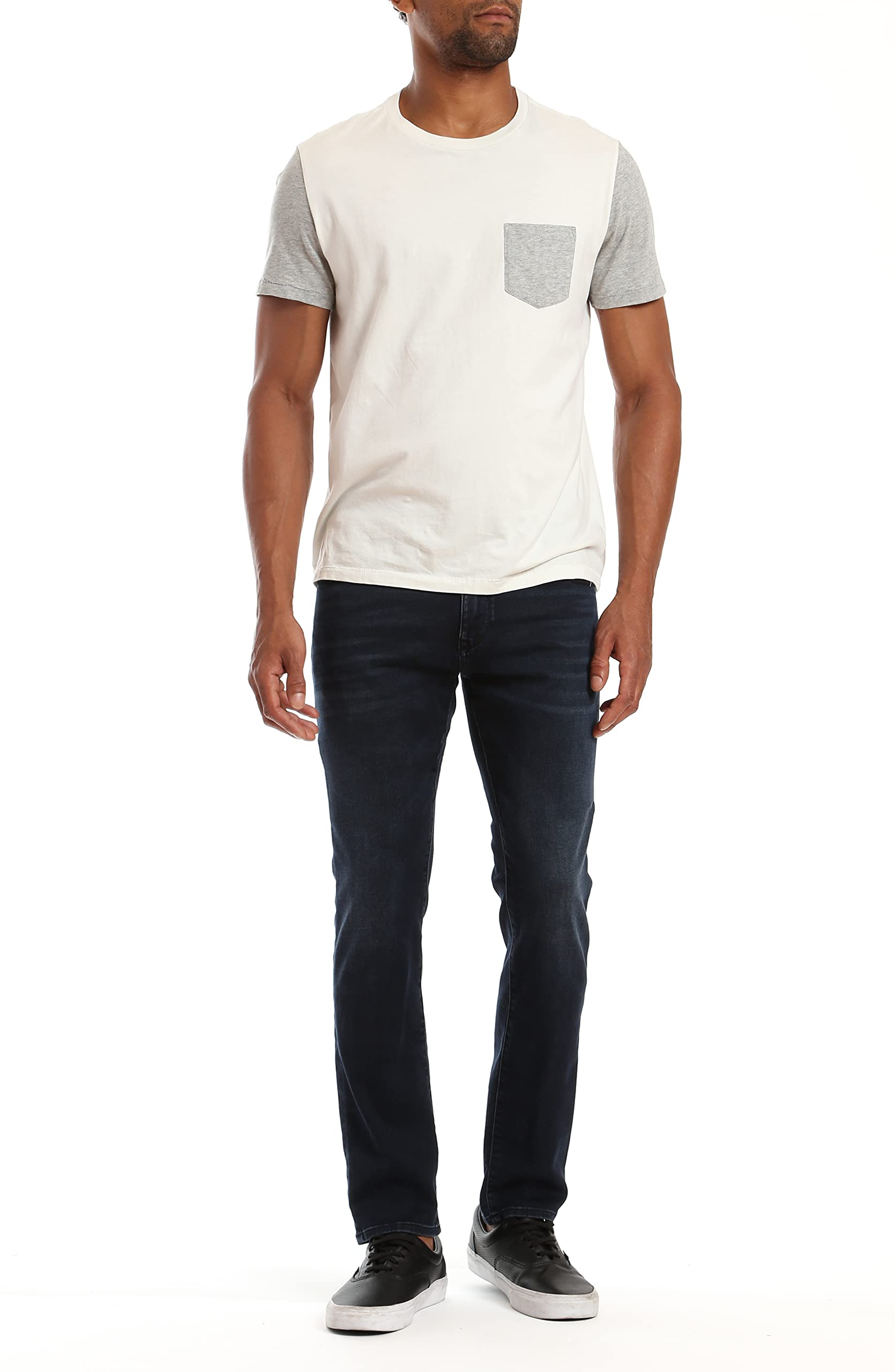 Mavi Steve Mid Rise Athletic Fit Jeans for Men - Stretch Denim Pants with Comfortable Fit - Perfect for Casual Wear, Work & Outdoor Activities