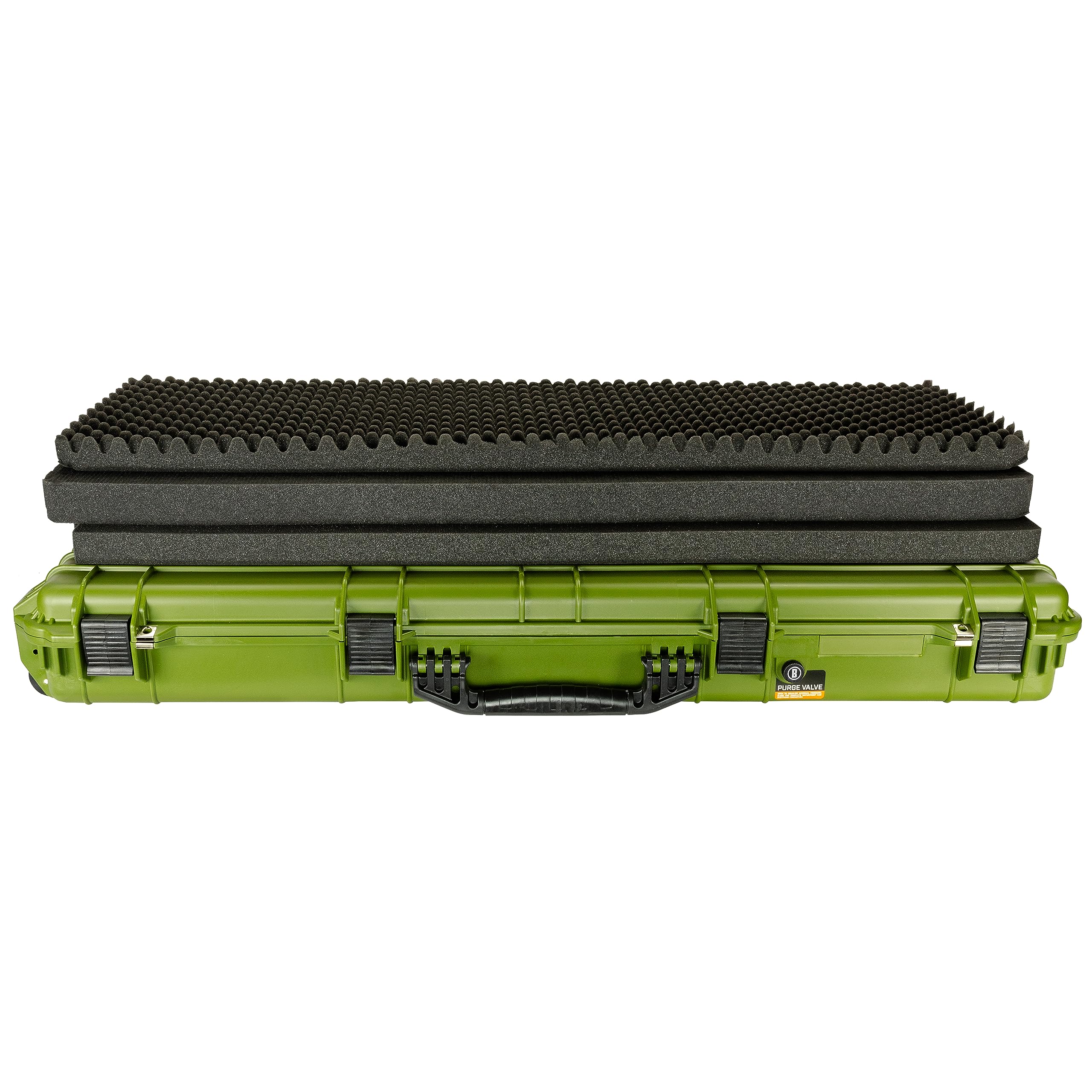 Bushnell 44 Inch Hard Rifle Case - Waterproof, Shockproof, TSA Approved with Wheels - Durable Gun Storage for Hunting, Shooting Range & Air Travel